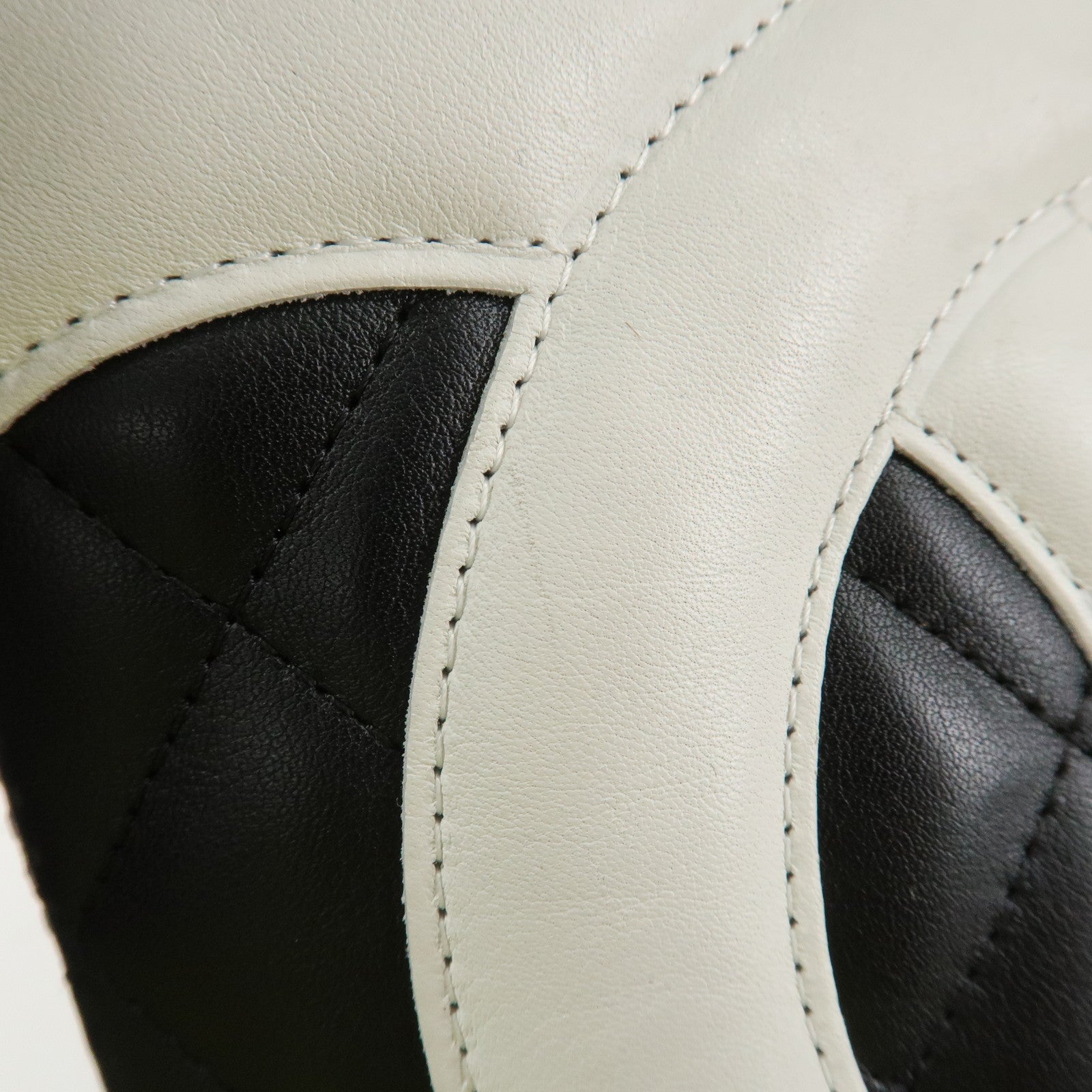 CHANEL Cambon Line COCO Mark Lamb Skin Small Tote Bag Black A25166 Used