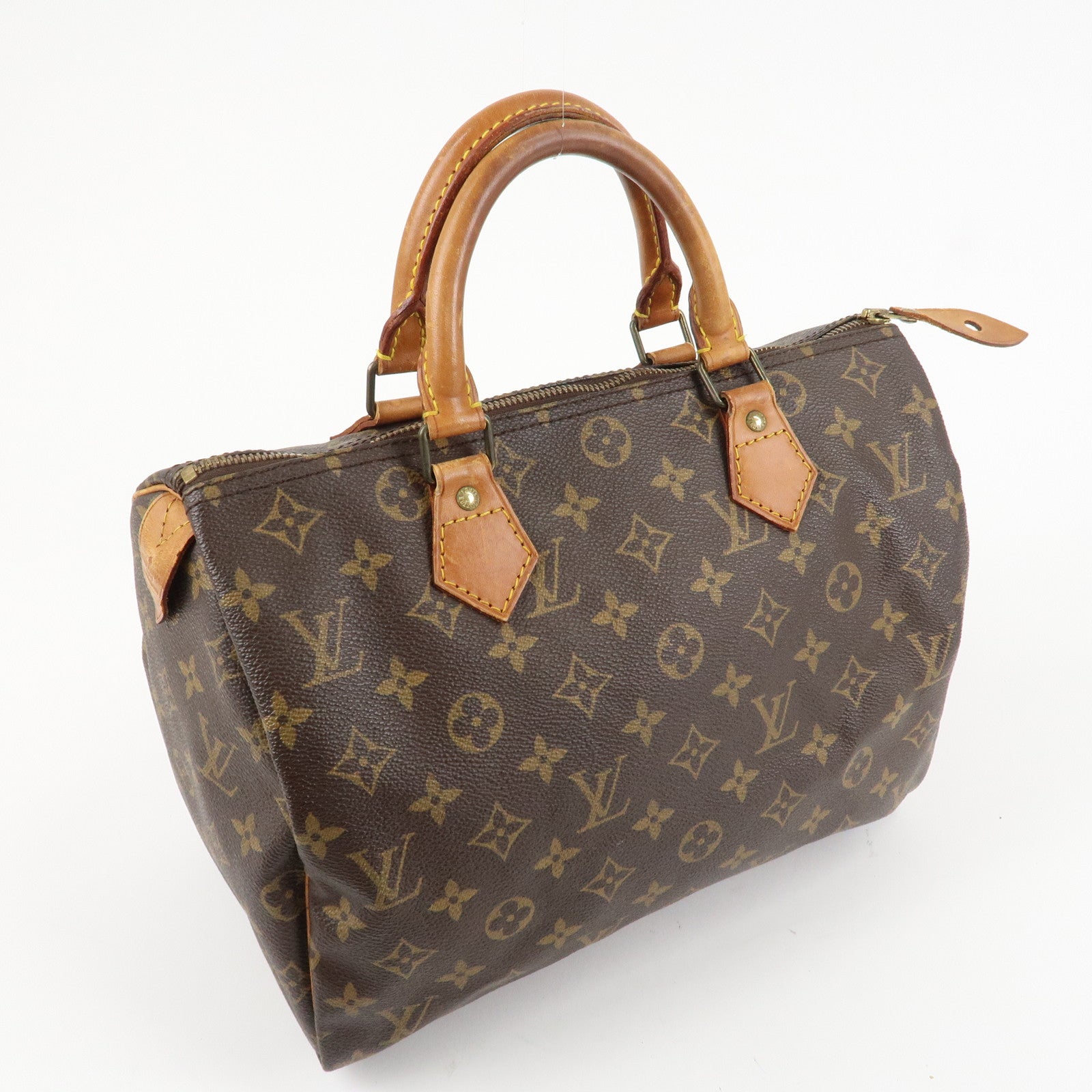 Louis Vuitton Monogram Speedy 30 Hand Bag Boston Bag M41526 Used
