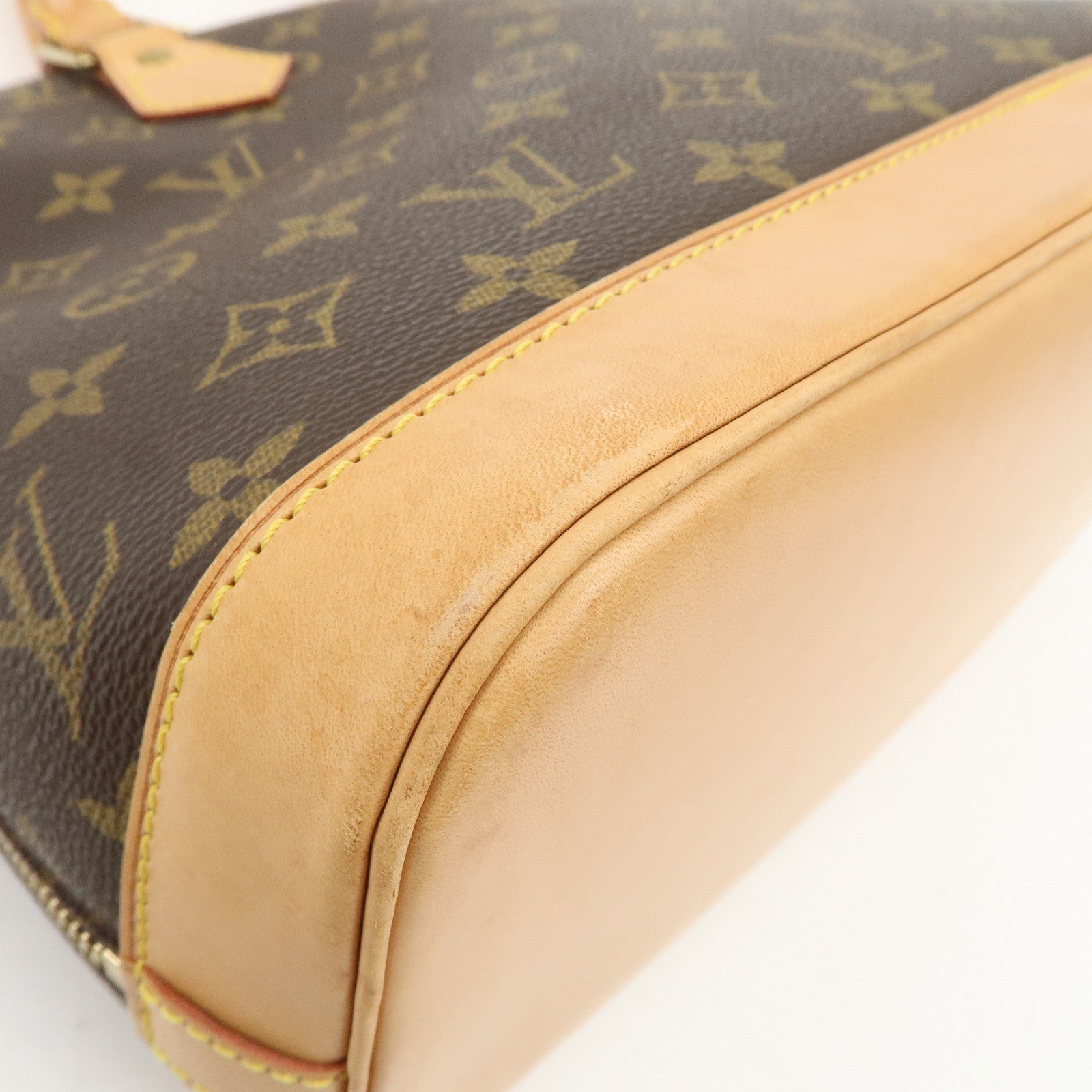 Louis Vuitton Monogram Alma Hand Bag Brown M51130