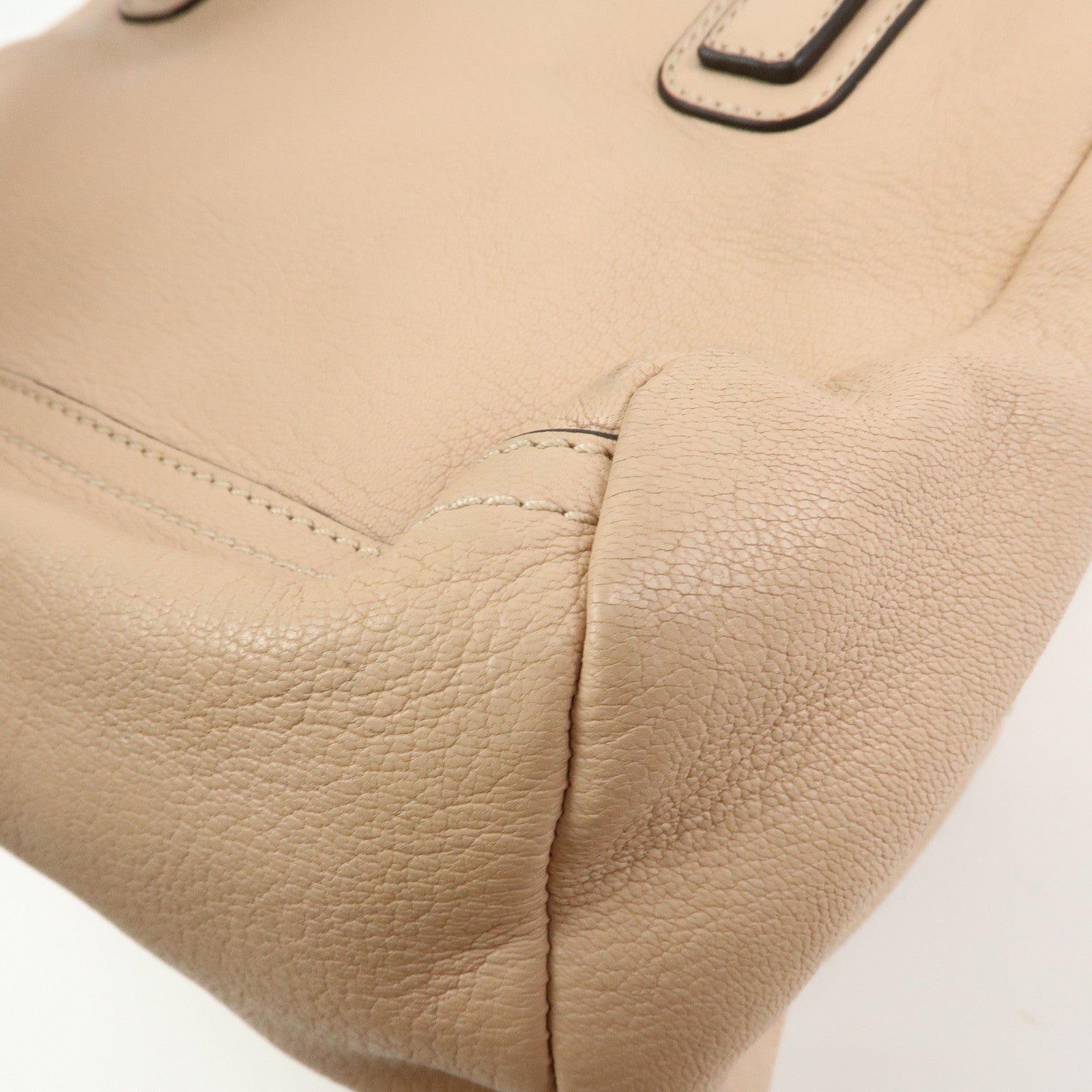 GIVENCHY Pandora Leather 2Way Bag Hand Bag Shoulder Bag Beige