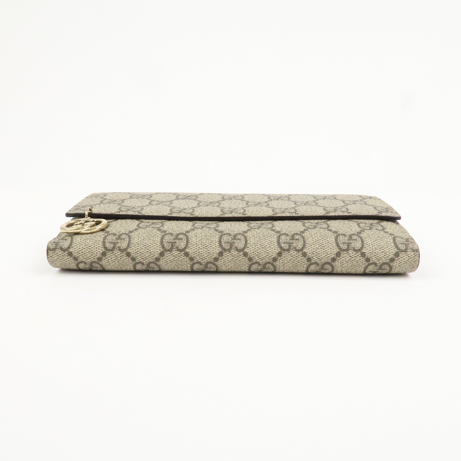 GUCCI GG Supreme Interlocking G Long Wallet Beige 212104
