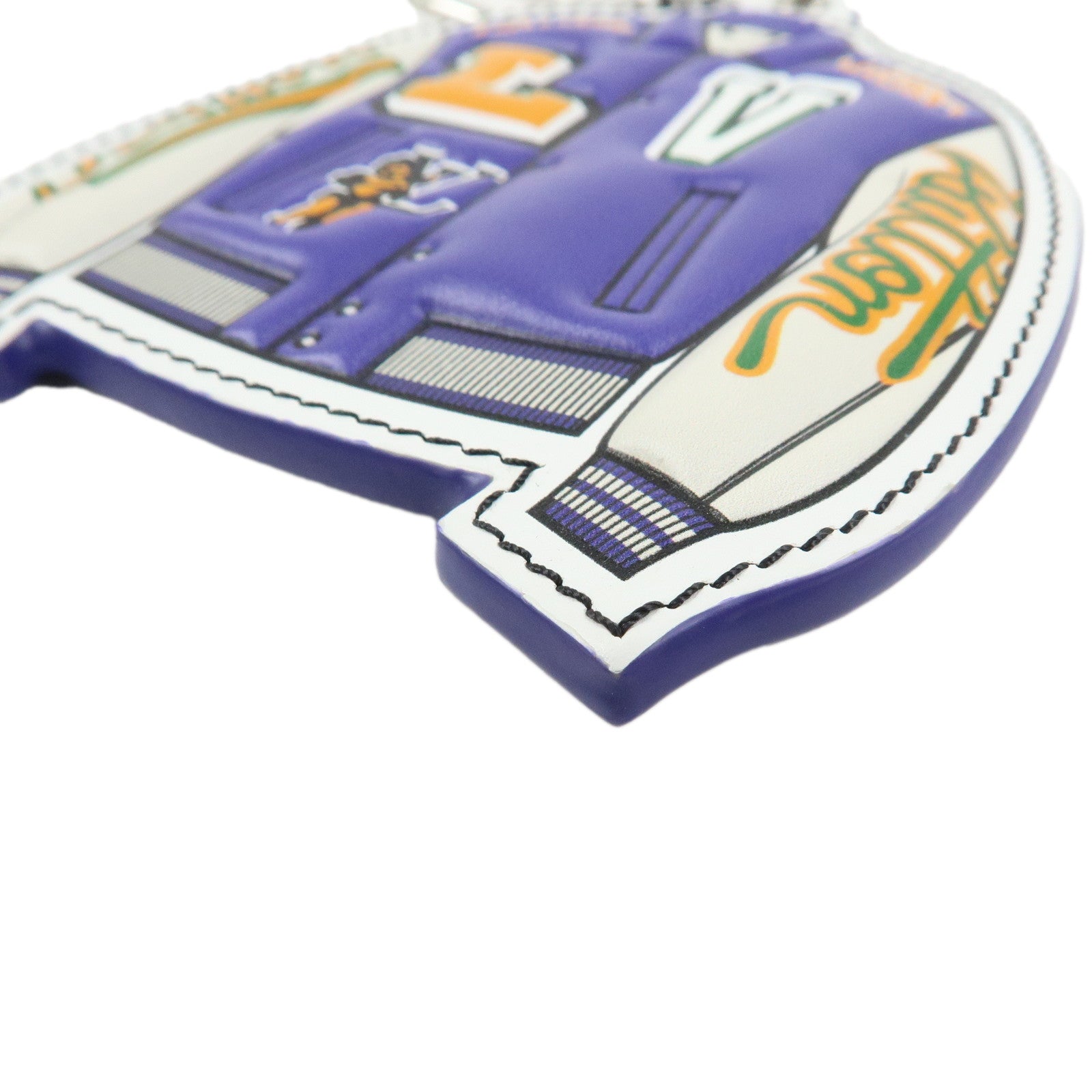 Louis Vuitton Porte Cles LV Varsity Jacket Bag Charm Purple MP3385