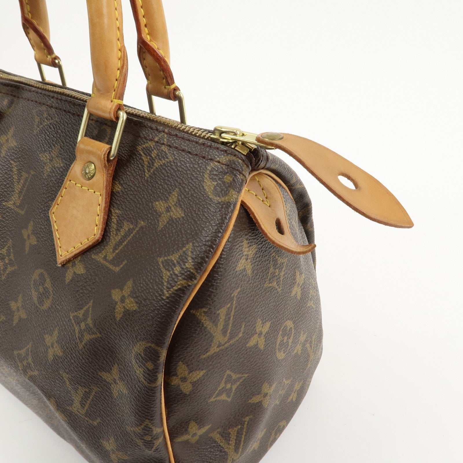 Louis Vuitton Monogram Speedy 25 Boston Bag Hand Bag Brown M41528