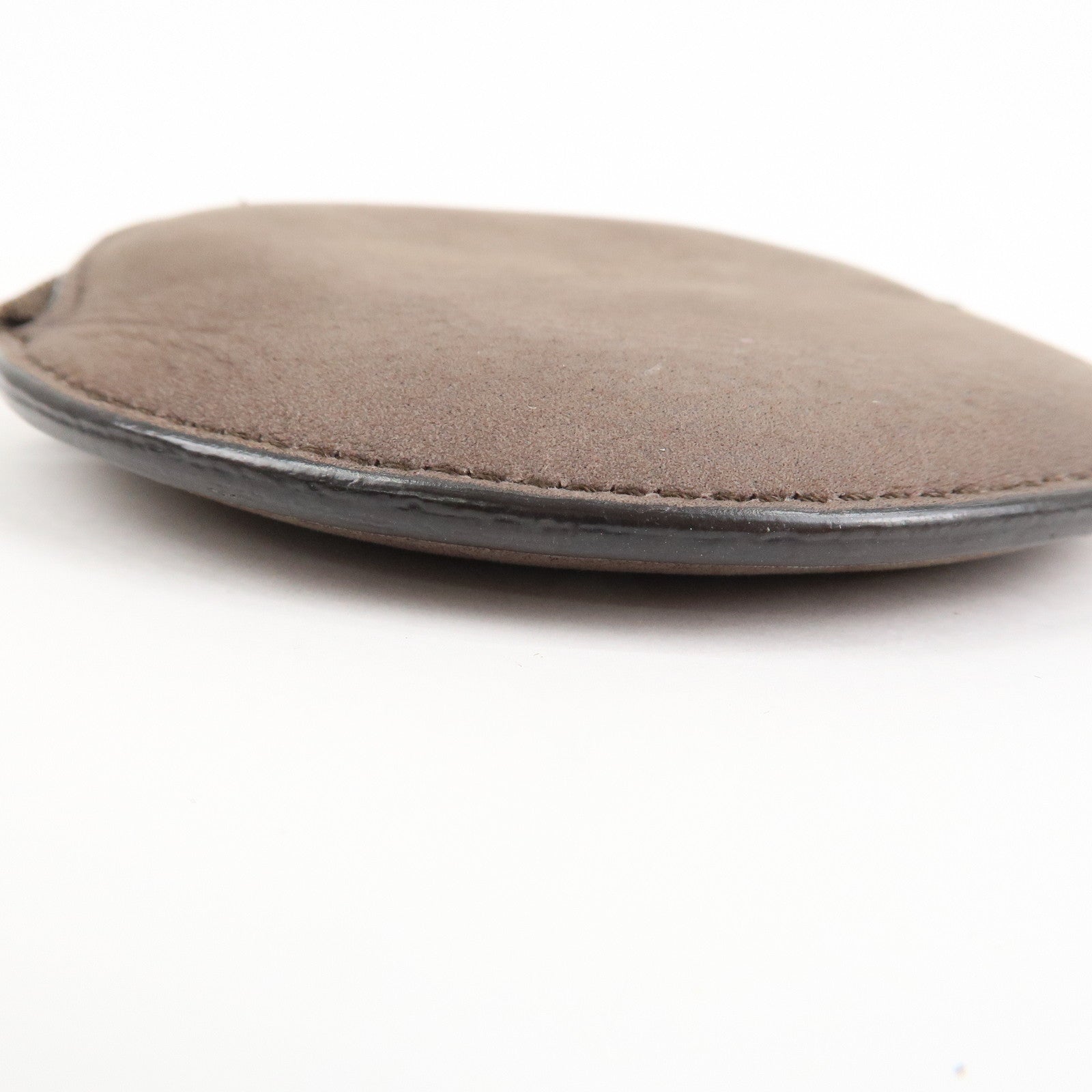 GUCCI Interlocking G Leather Coin Case Tassel Charm Beige 337946 Used