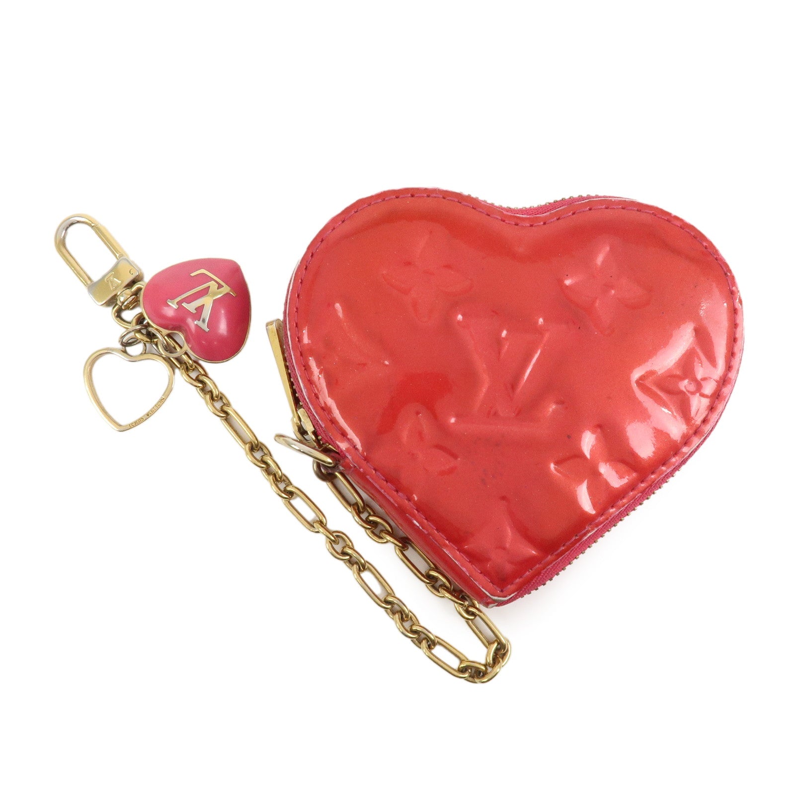 Louis Vuitton Monogram Vernis Porte Monnaie Coeur Coin Case M93657