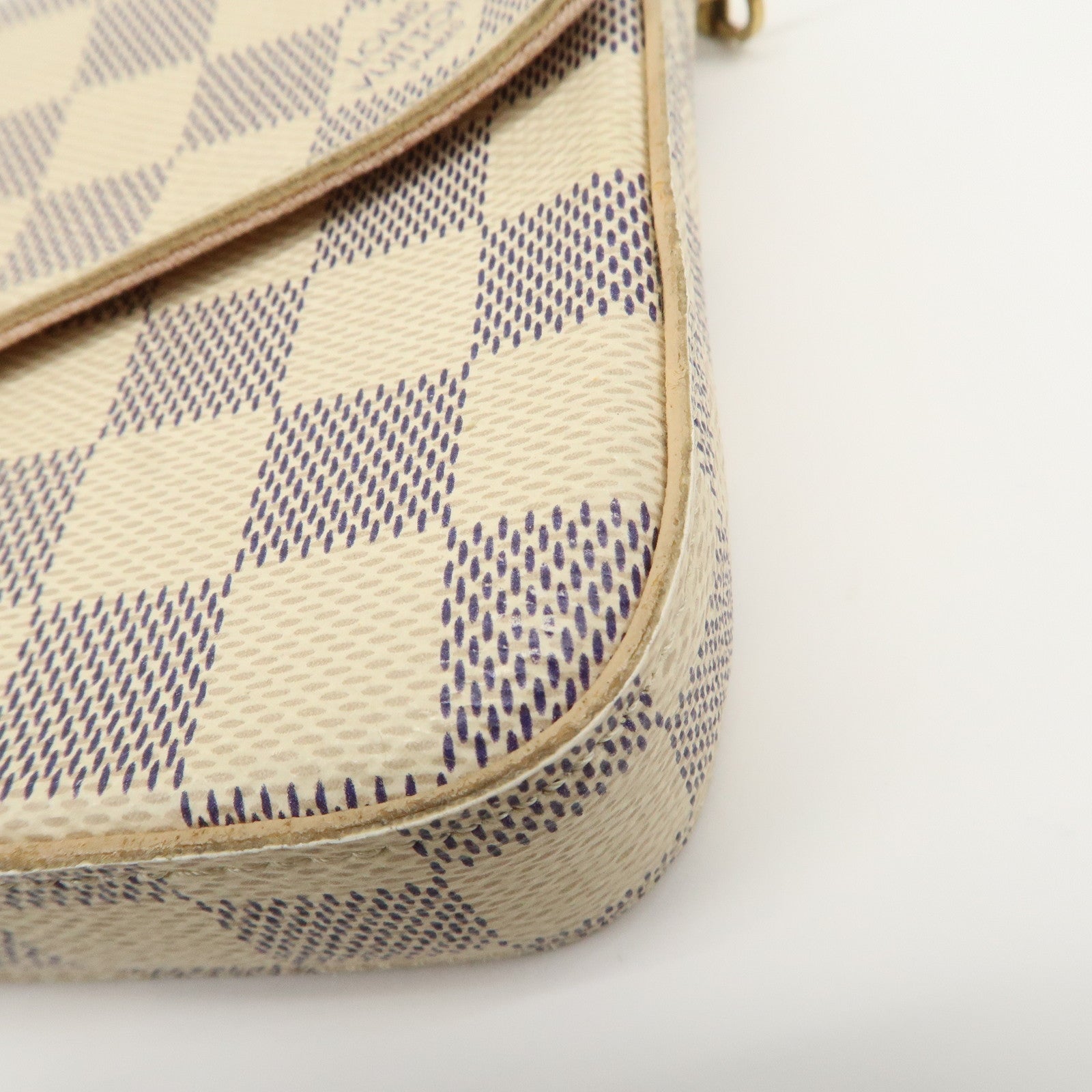 Louis Vuitton Damier Pochette Felicie Chain Shoulder Bag N63106