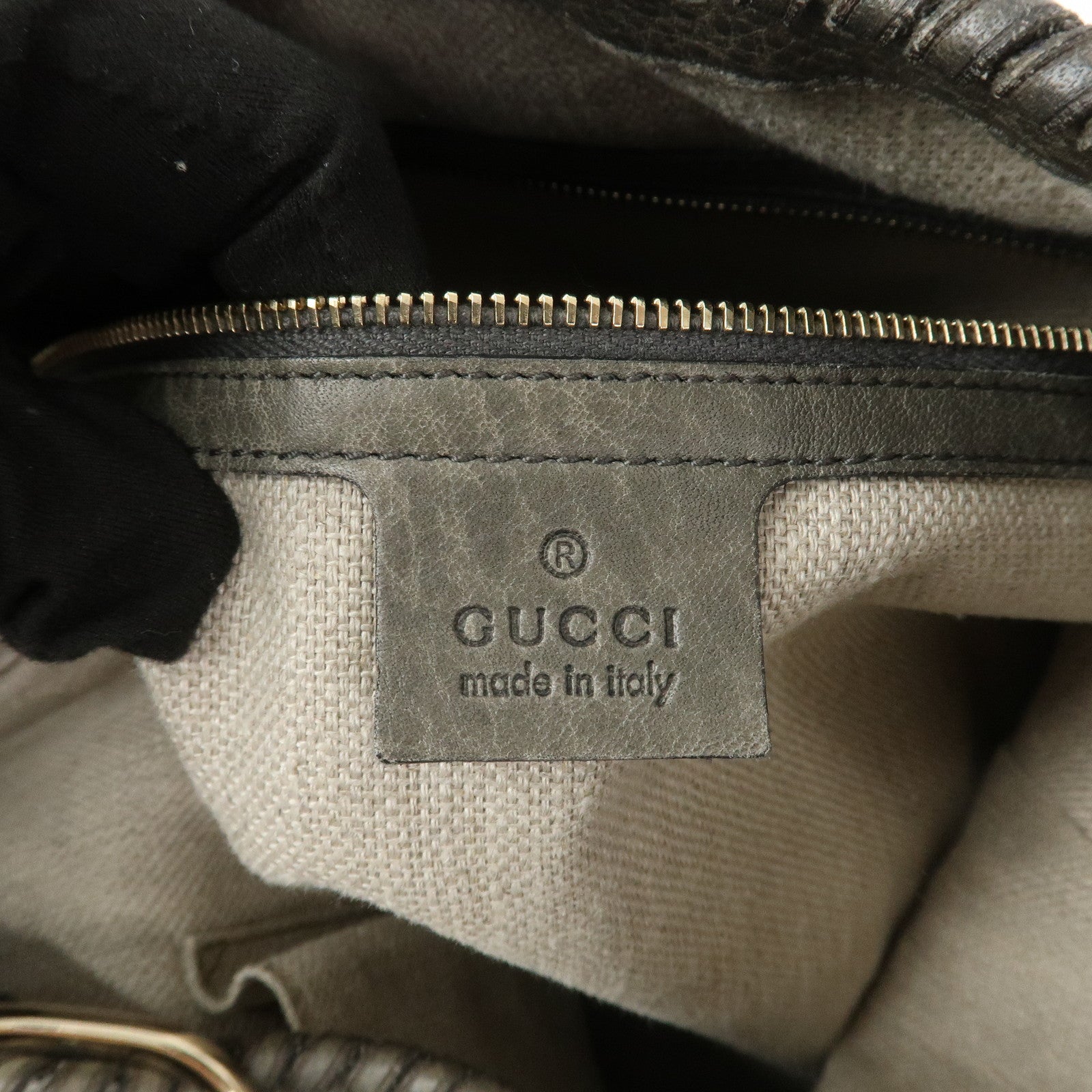 GUCCI Bamboo Guccissima Leather 2Way Bag Hand Shoulder Bag 218491