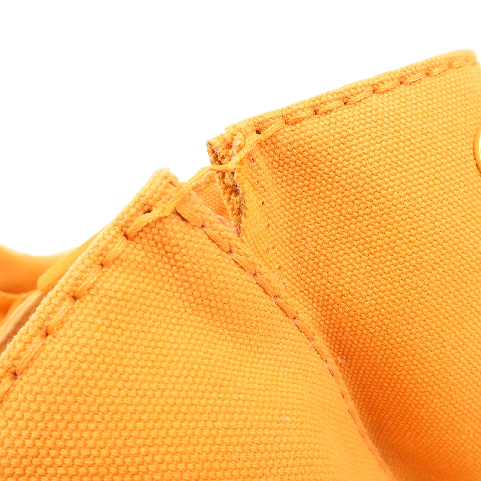 PRADA Canapa Canvas Tote Bag Hand Bag M Size Orange BN1877