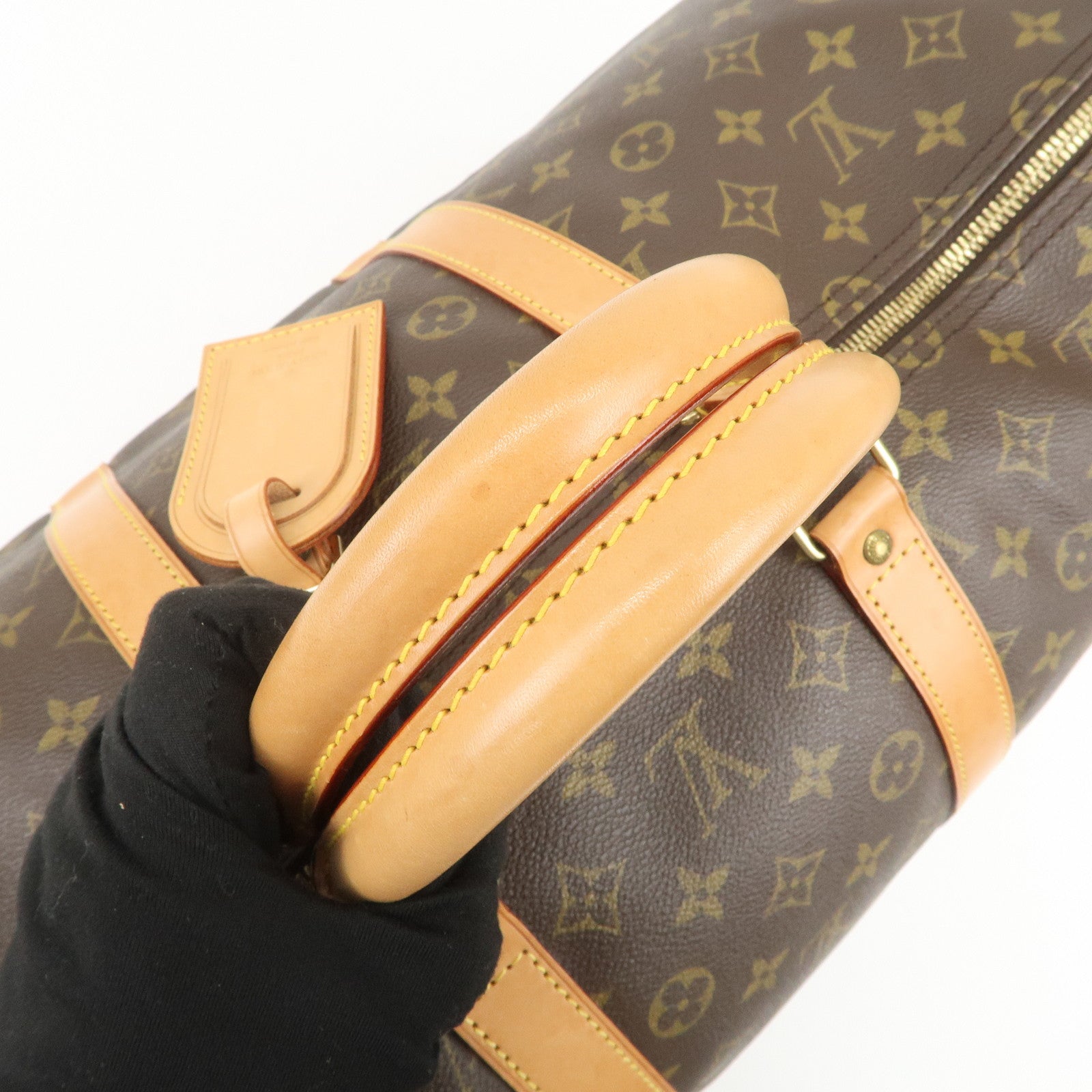 Louis Vuitton Monogram Keep All Bandouliere 55 Boston Bag M41414