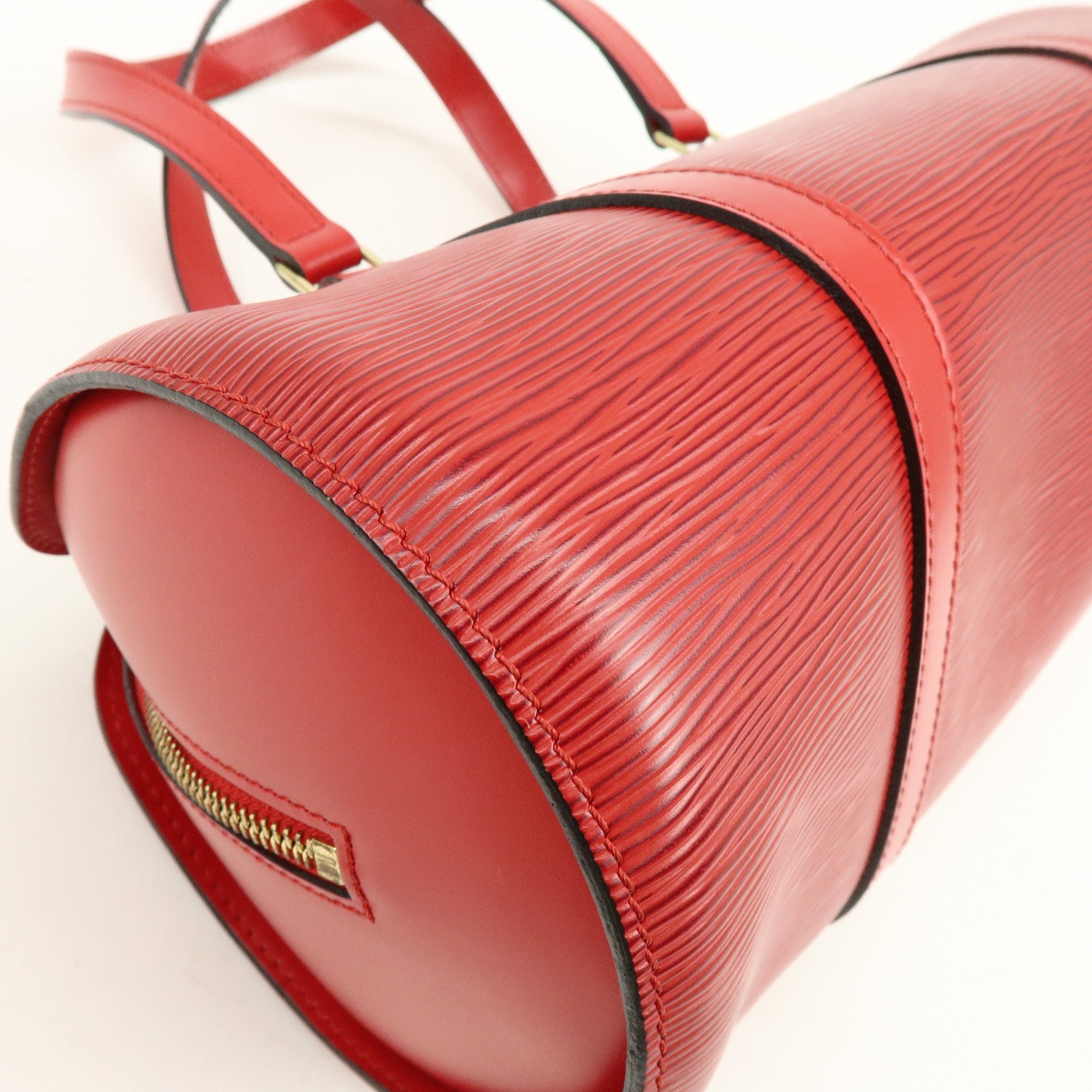Louis Vuitton Epi Soufflot Hand Bag Castillian Red M52227
