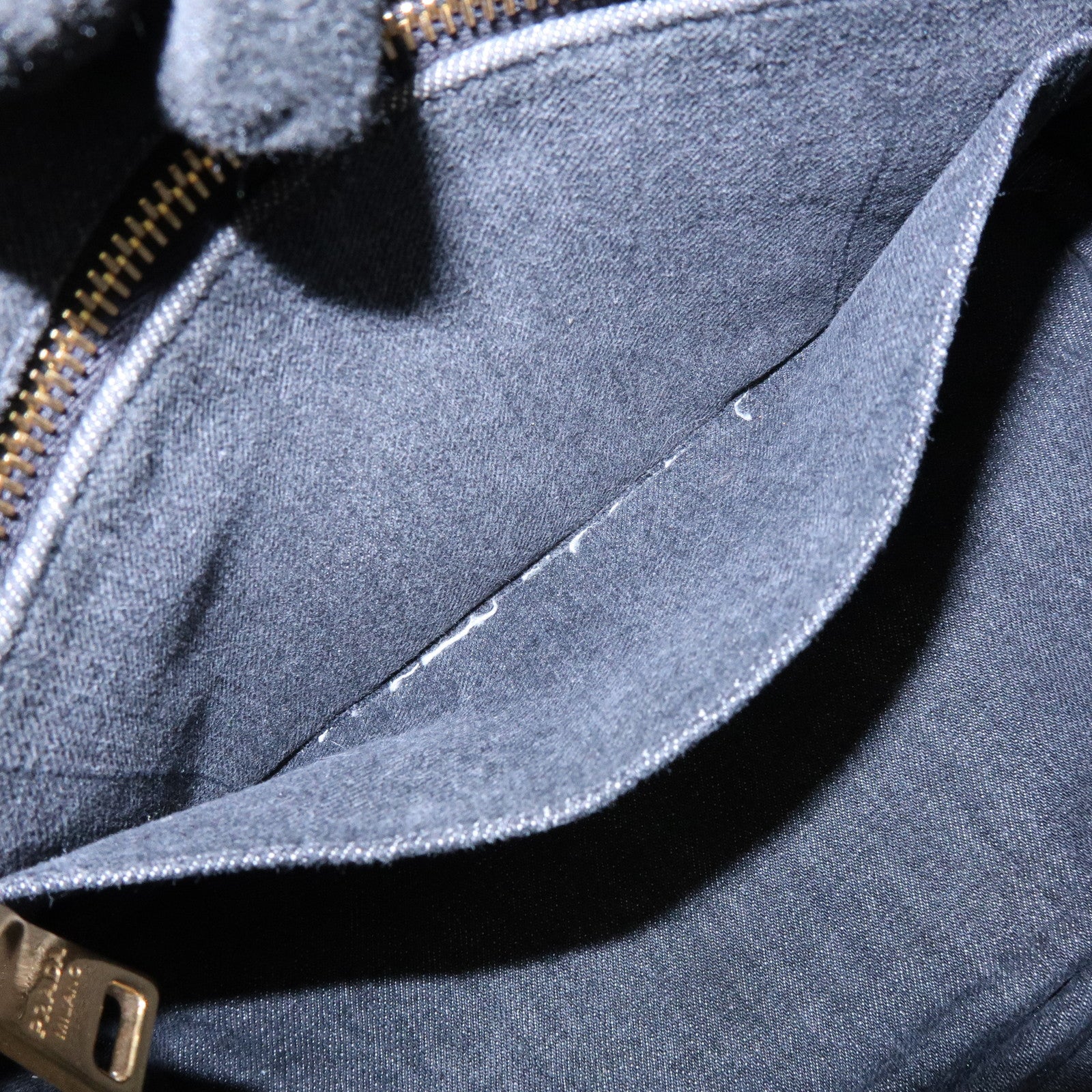 PRADA Canapa Canvas 2Way Bag Hand Bag Shoulder Bag Black