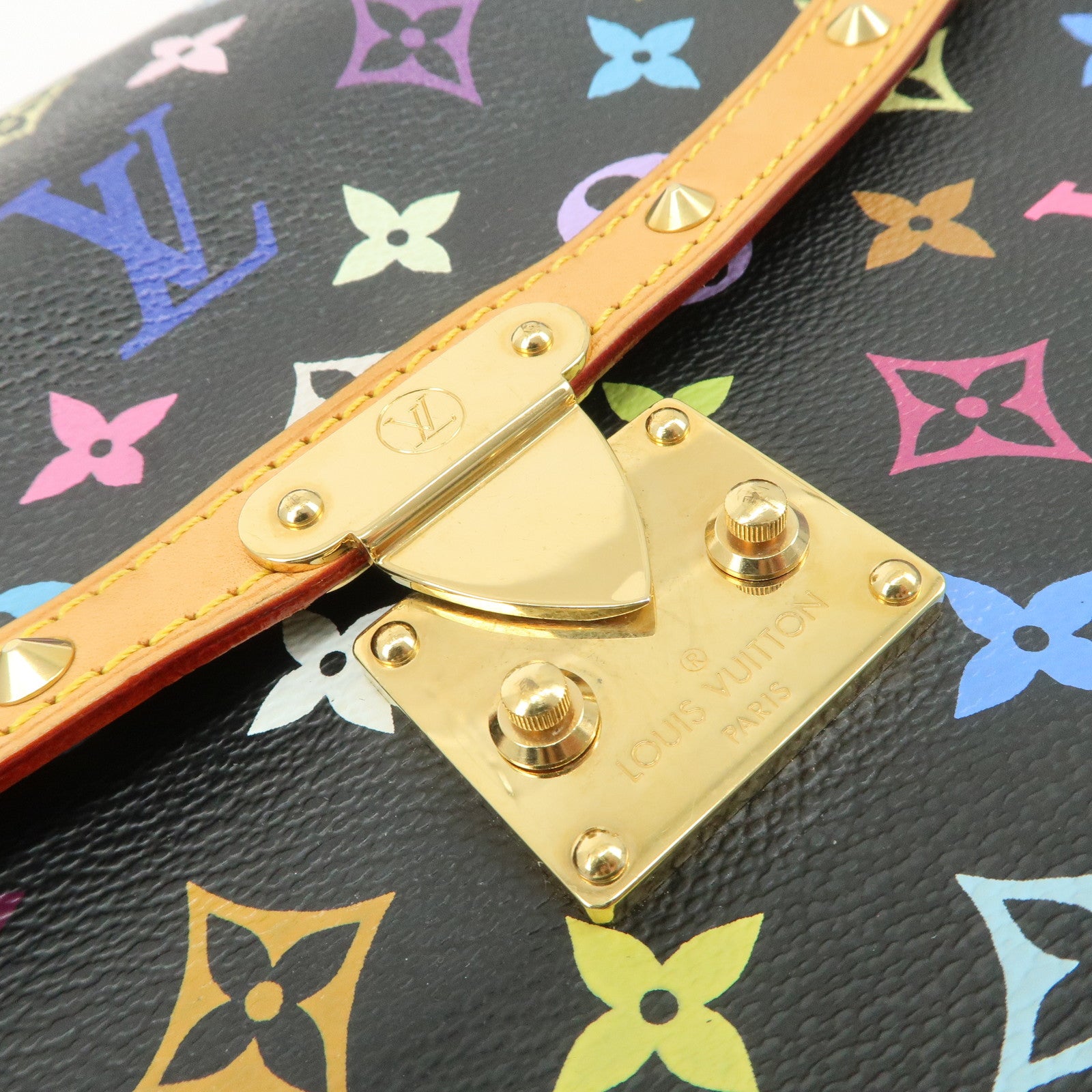 Louis Vuitton Monogram Multicolor Sologne Shoulder Bag Noir M92639 Used