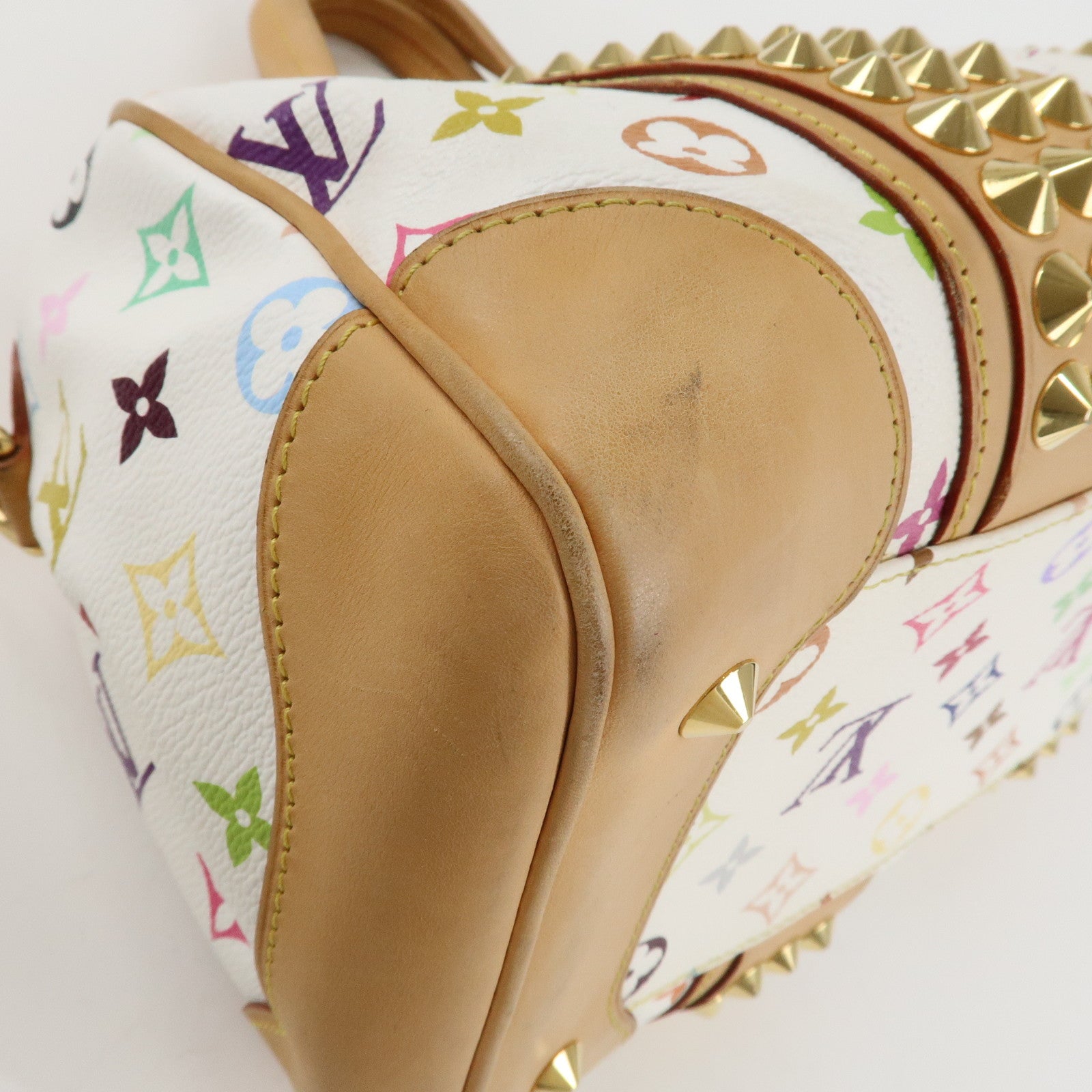 Louis Vuitton Monogram Multicolor Courtney MM 2Way Bag Blanc M45641 Used