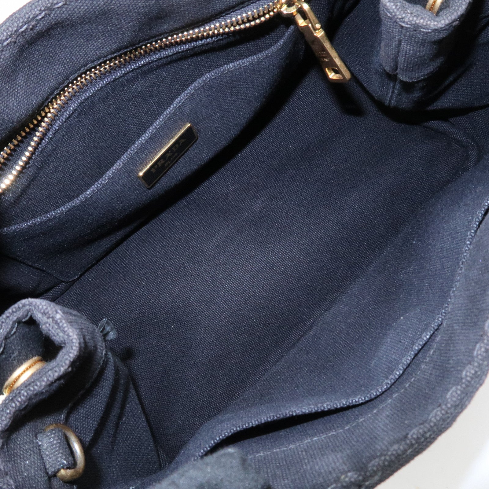PRADA Canapa Mini Canvas 2Way Bag Hand Bag Shoulder Bag 1BG439