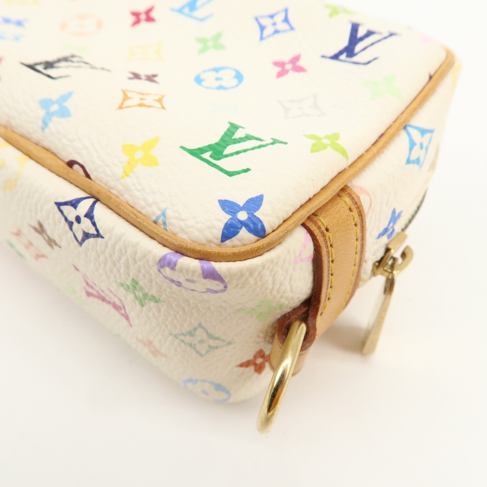 Louis Vuitton Monogram Multicolor Trousse Wapity Pouch Blanc M58033