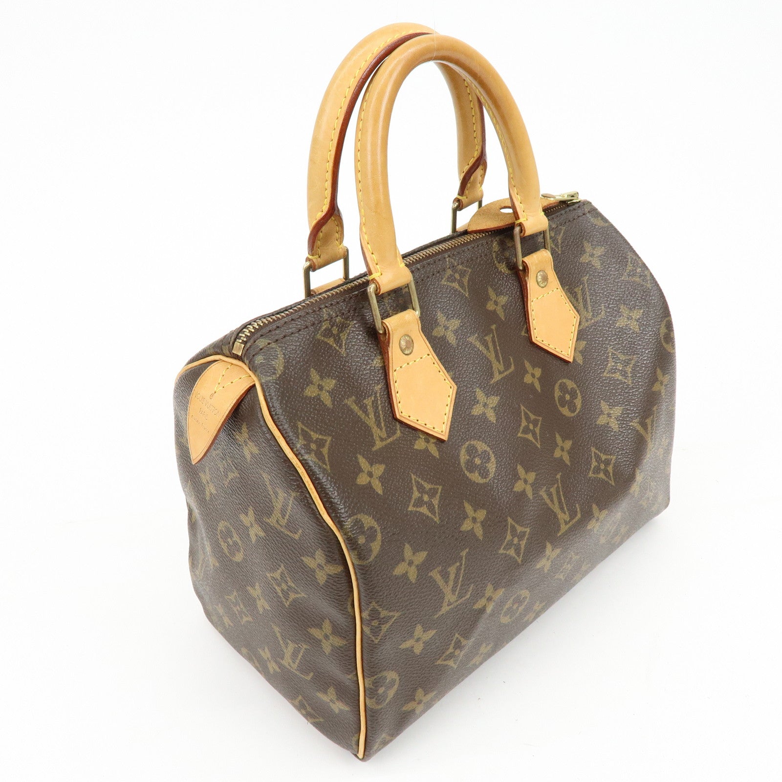 Louis Vuitton Monogram Speedy 25 Boston Bag Hand Bag Brown M41528