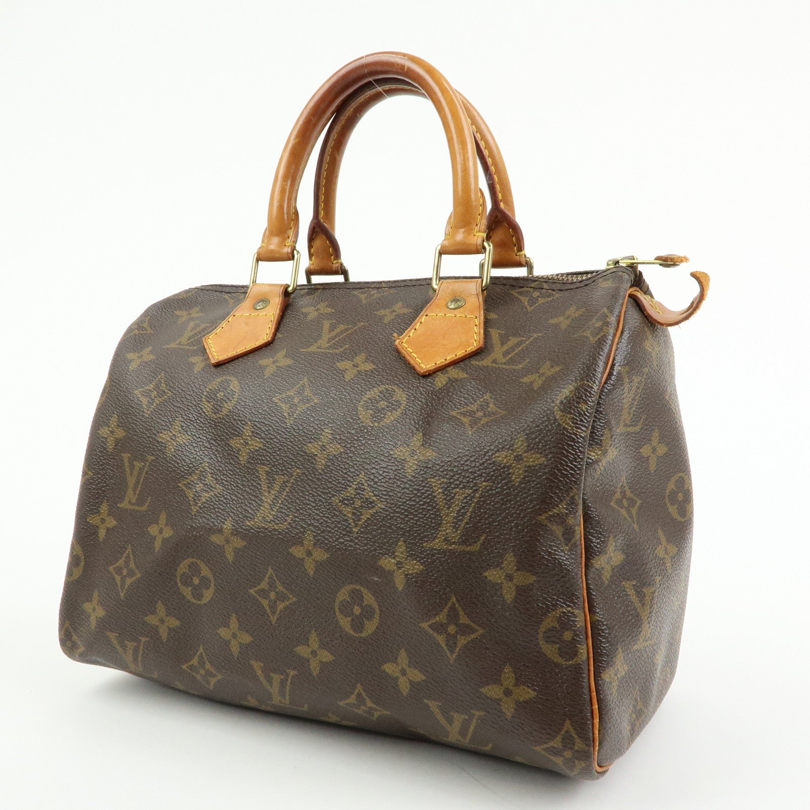 Louis Vuitton Monogram Speedy 25 Boston Bag Hand Bag Brown M41528
