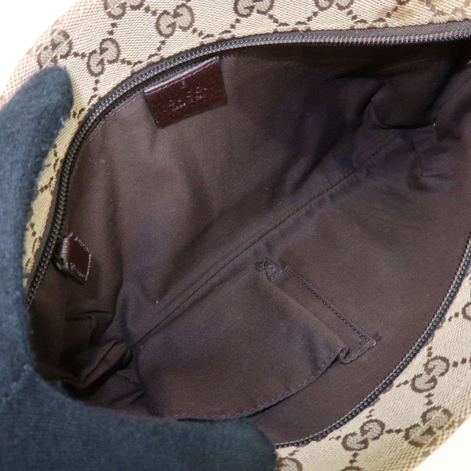 GUCCI Sherry GG Canvas Leather Shoulder Crossbody Bag 189749