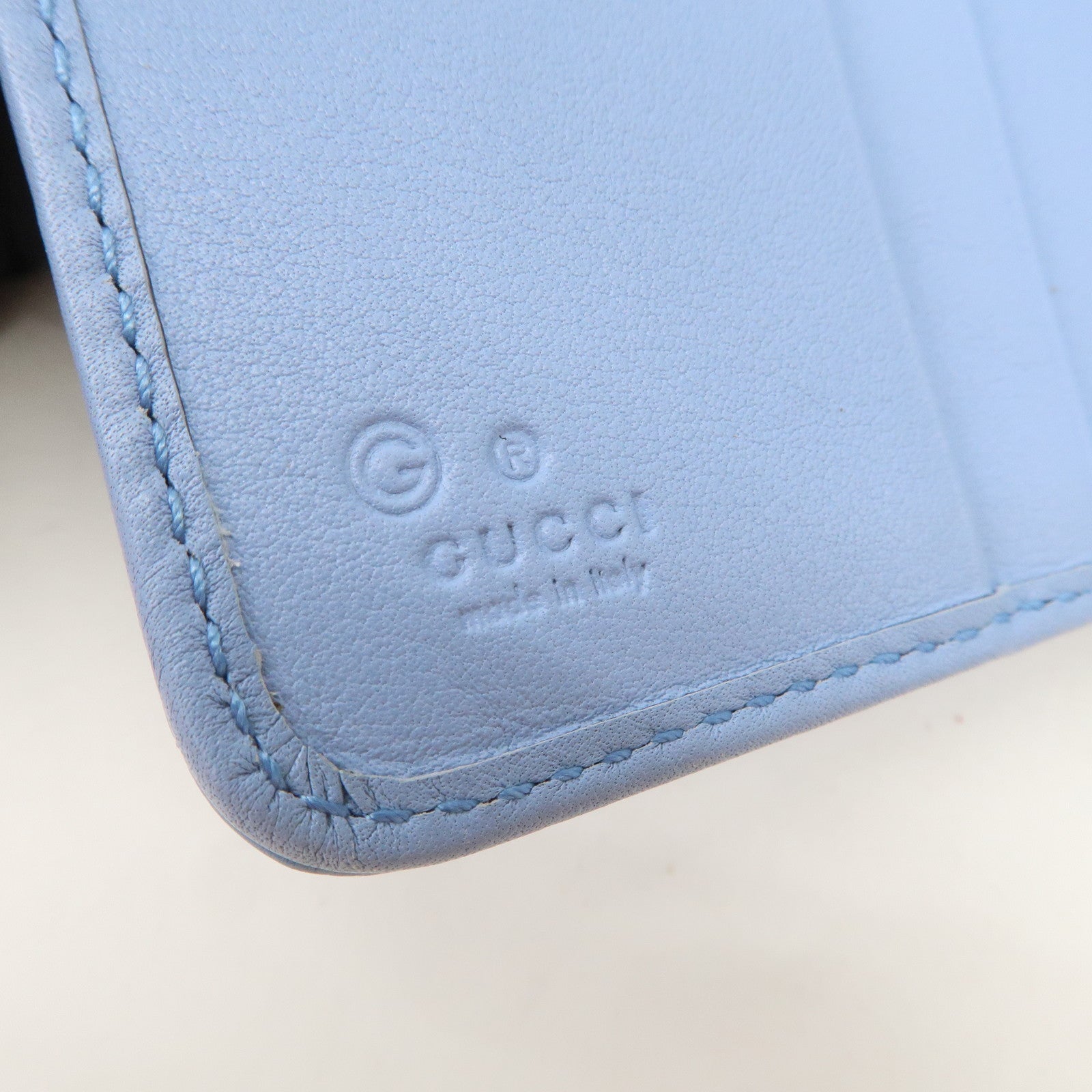 GUCCI Micro Guccissima Signature Bi-Fold Compact Wallet 449395