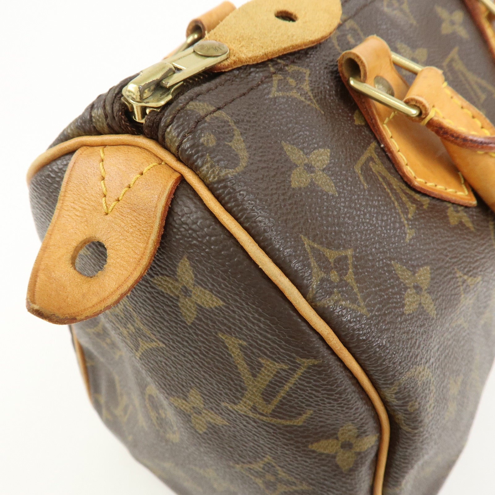 Louis Vuitton Monogram Speedy 25 Boston Bag Hand Bag Brown M41528