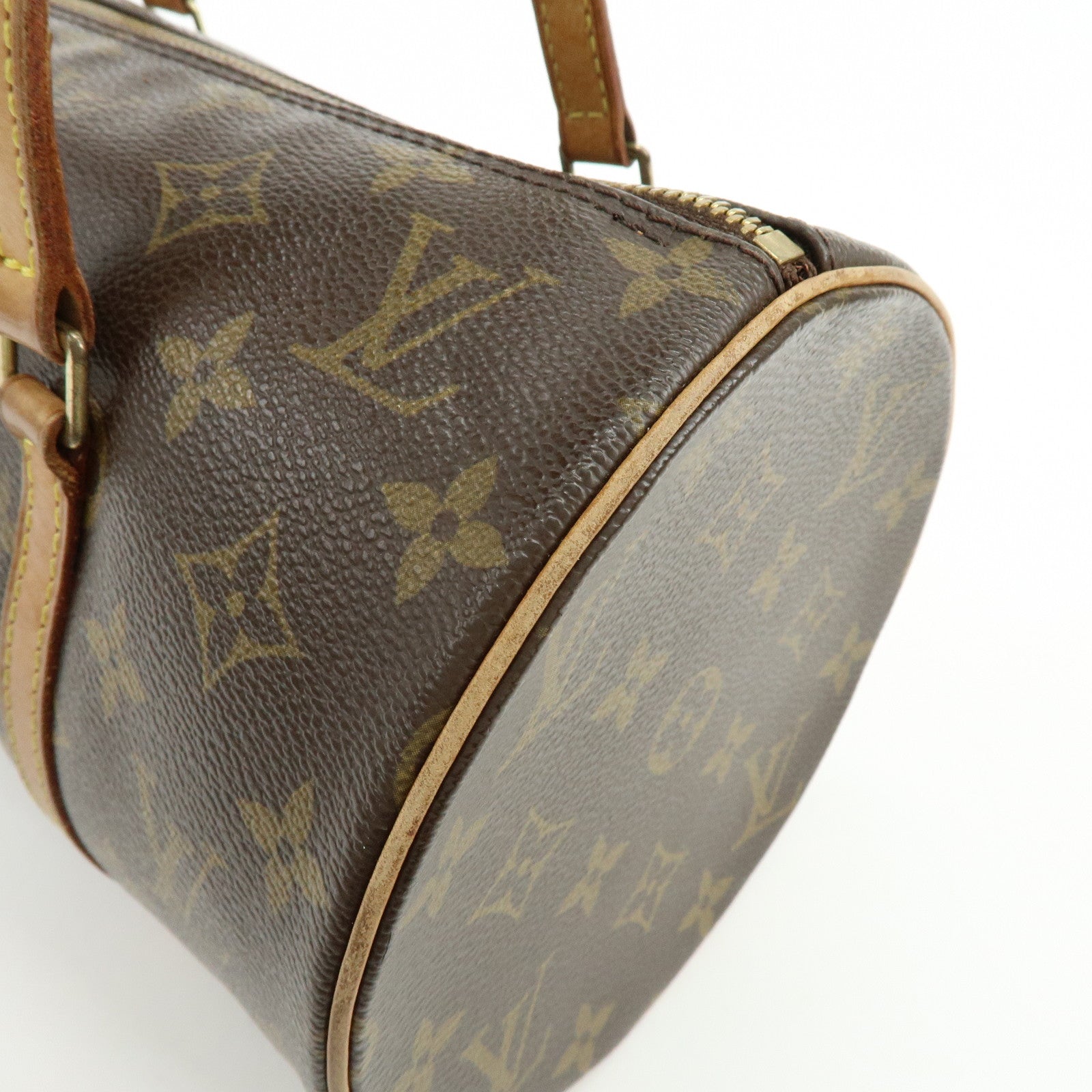 Louis Vuitton Monogram Papillon 30 Hand Bag Brown M51385