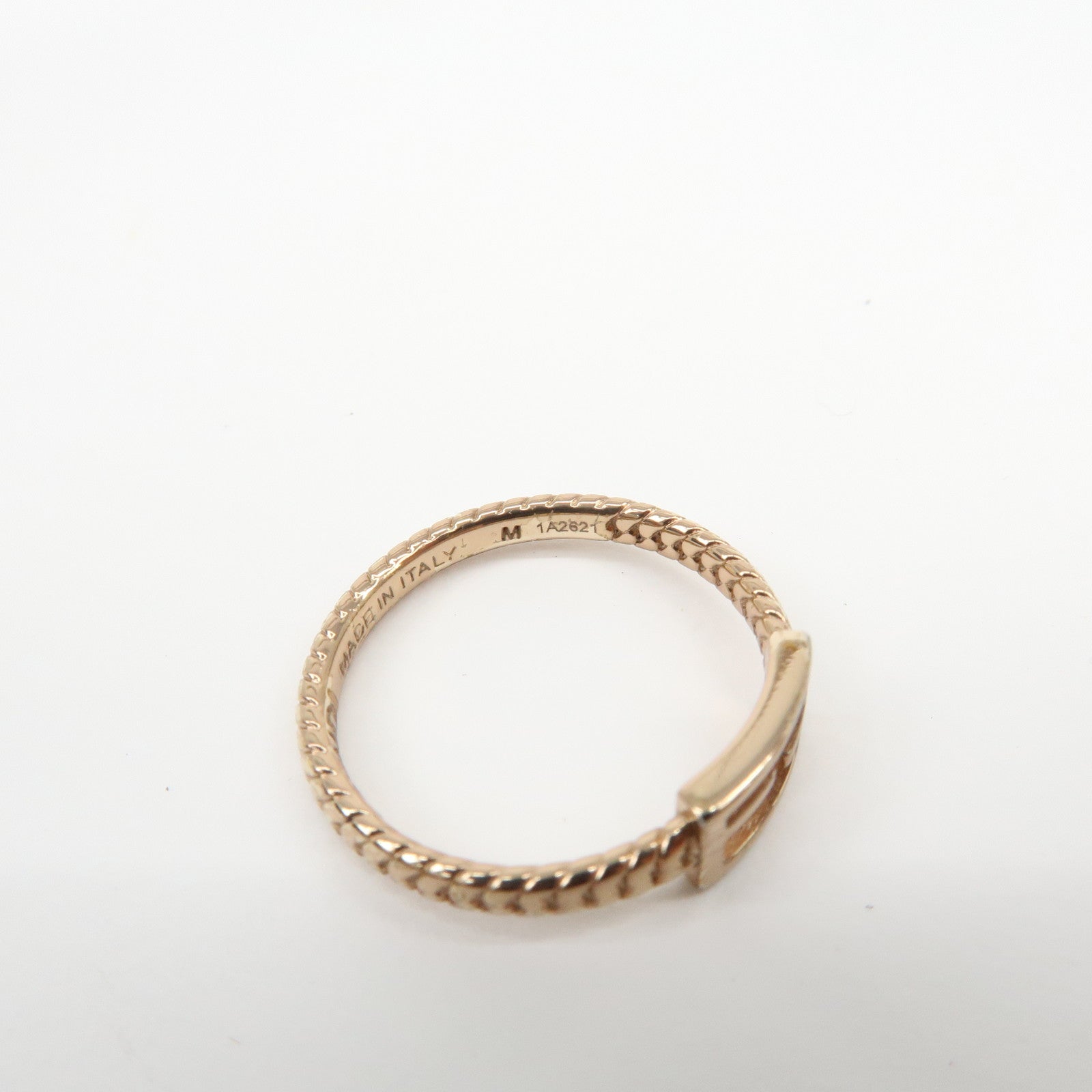 FENDI Baguette Ring M Metal Ring Gold 1A2621