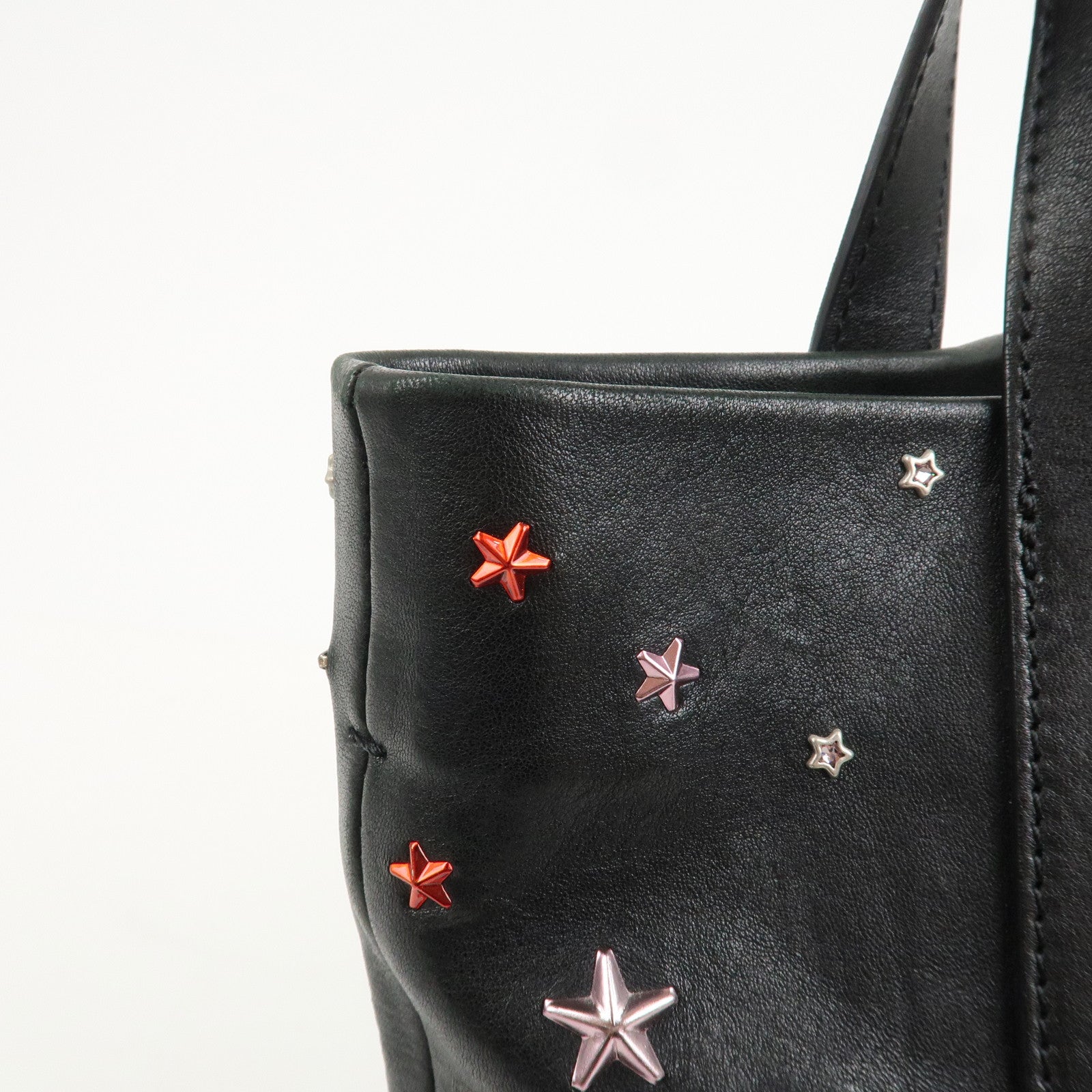 JIMMY CHOO Studs Leather 2Way Bag Shoulder Bag Japan Ltd