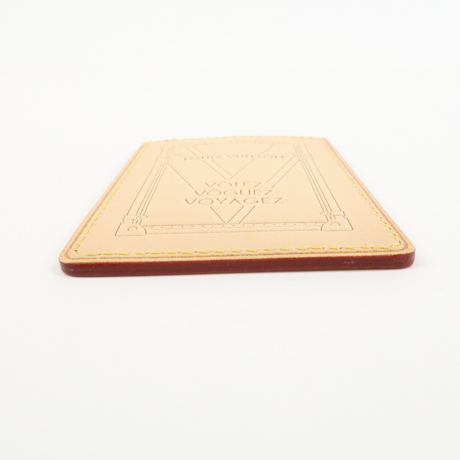 Louis Vuitton Porte-Carte Trunk Leather Card Case Beige M62363