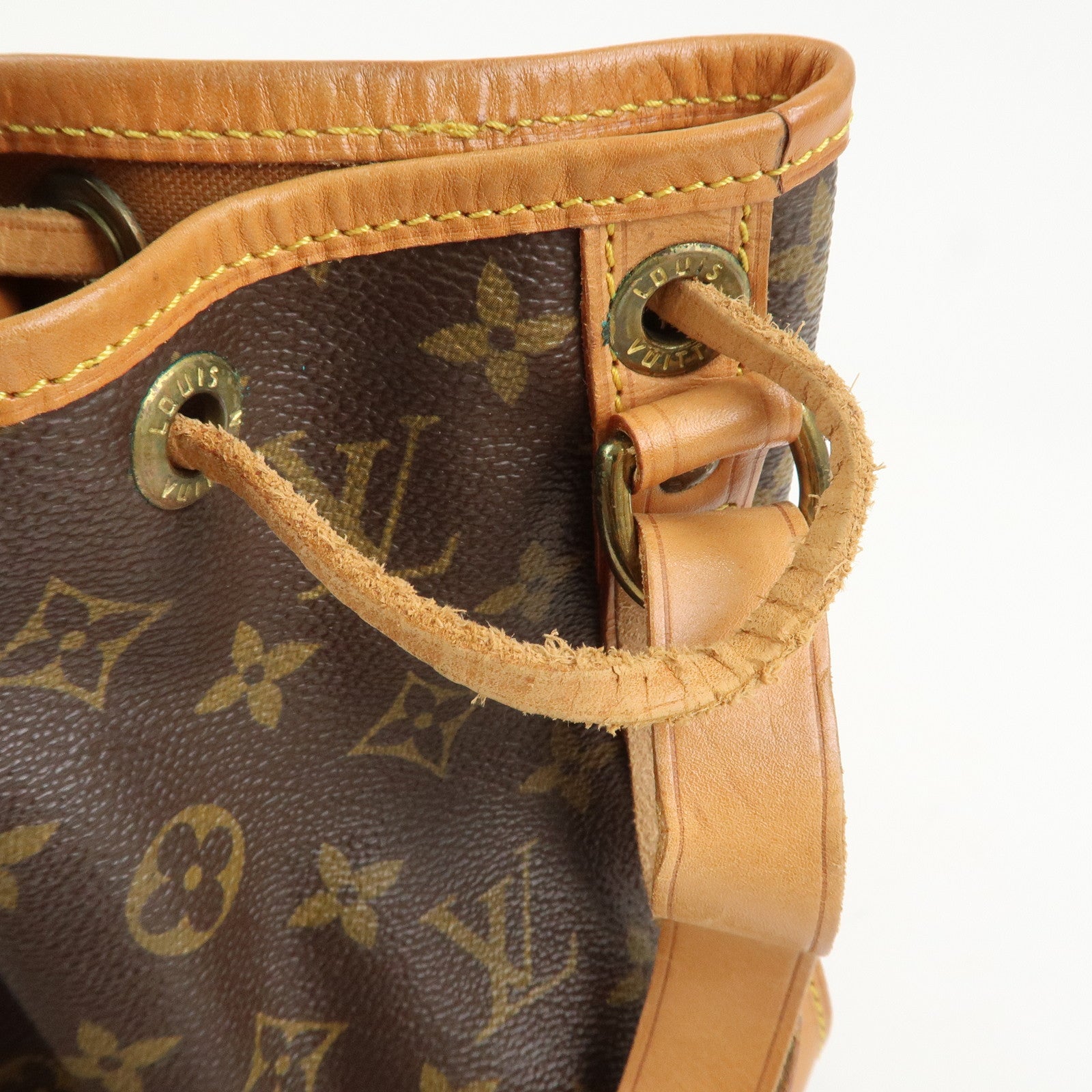 Louis Vuitton Monogram Canvas Petit Noe Shoulder Bag Brown M42226