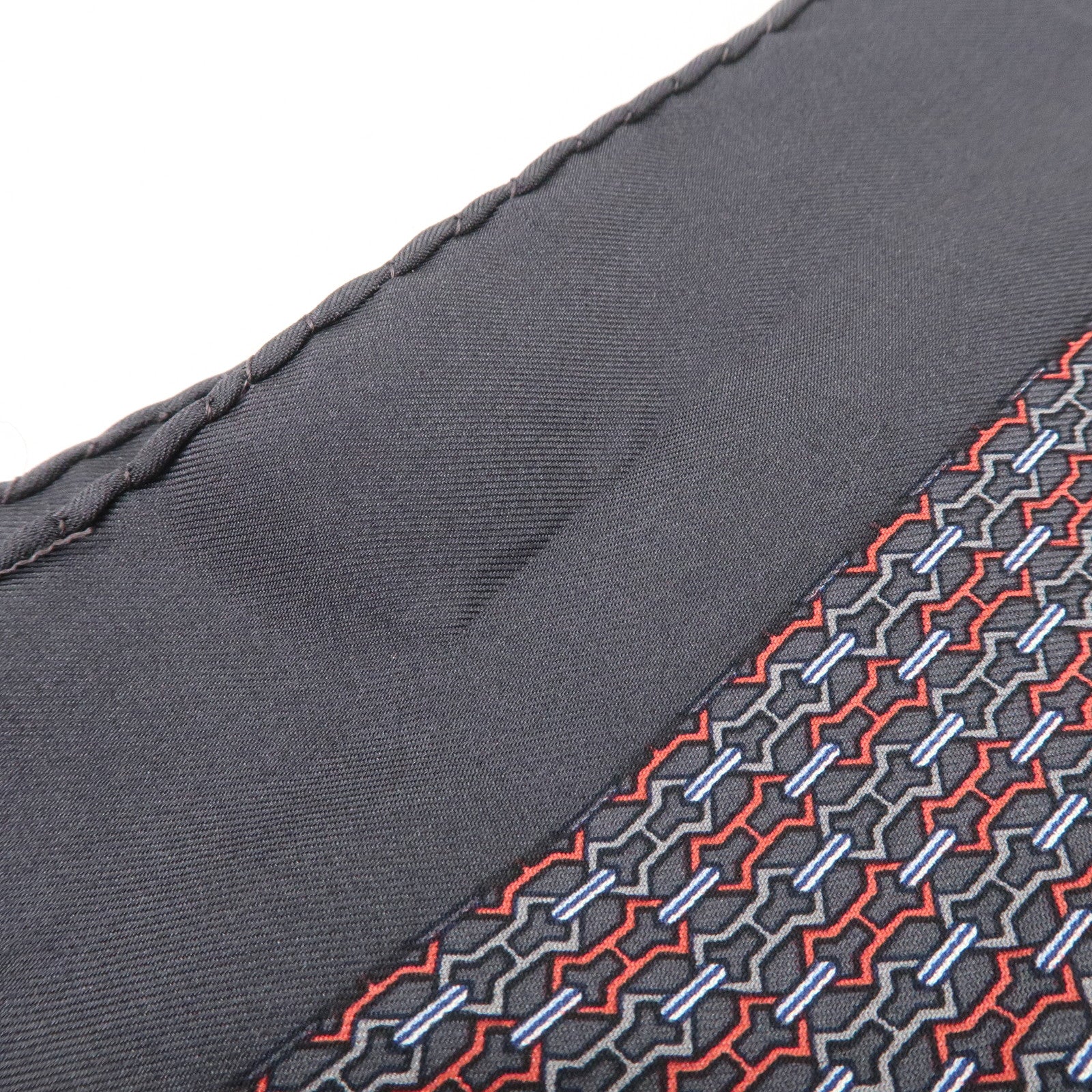 HERMES Carre 40 Silk 100% Scarf Petit Carre Mini Scarf Black