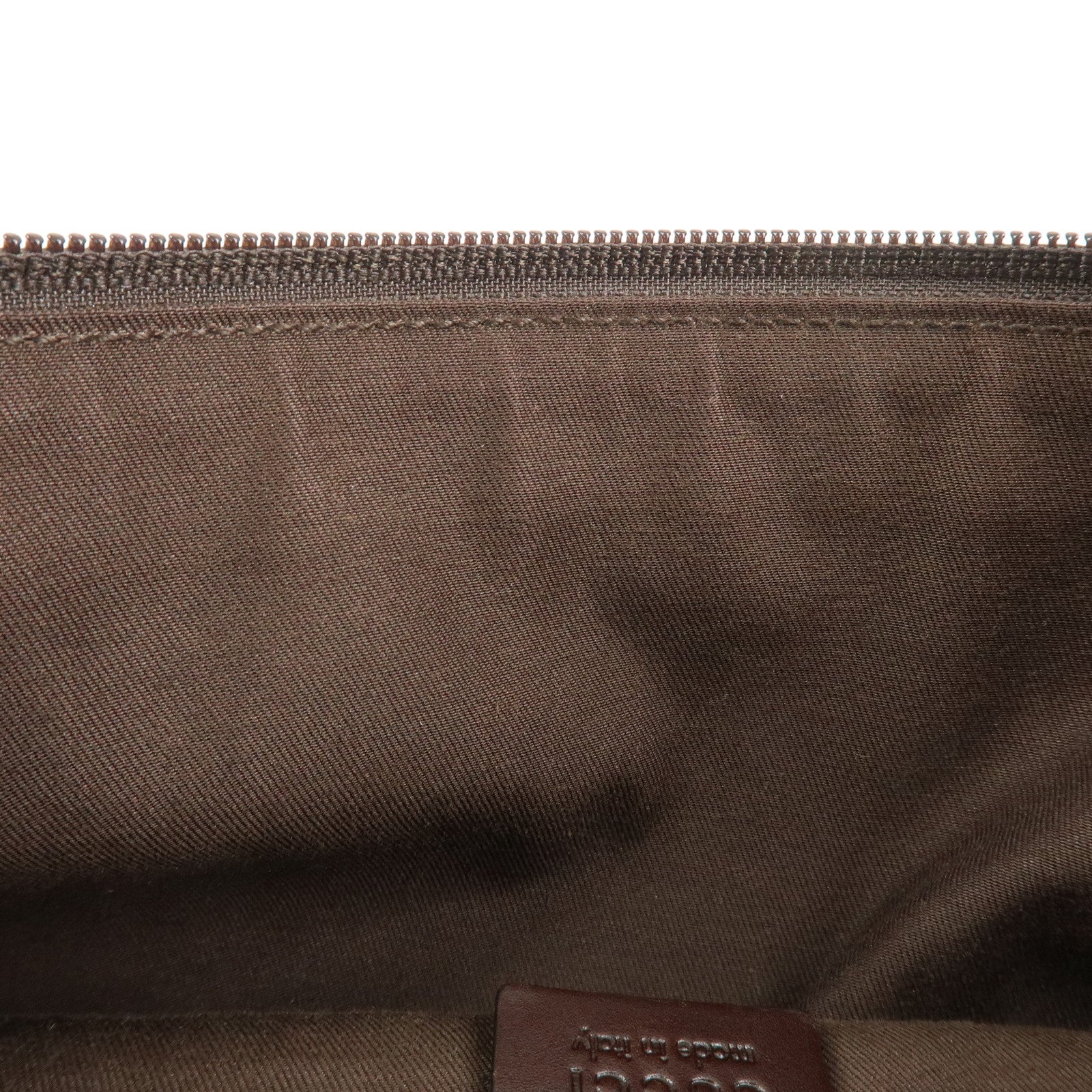 GUCCI GG Canvas Leather Shoulder Bag Crossbody Bag Brown 145857 Used