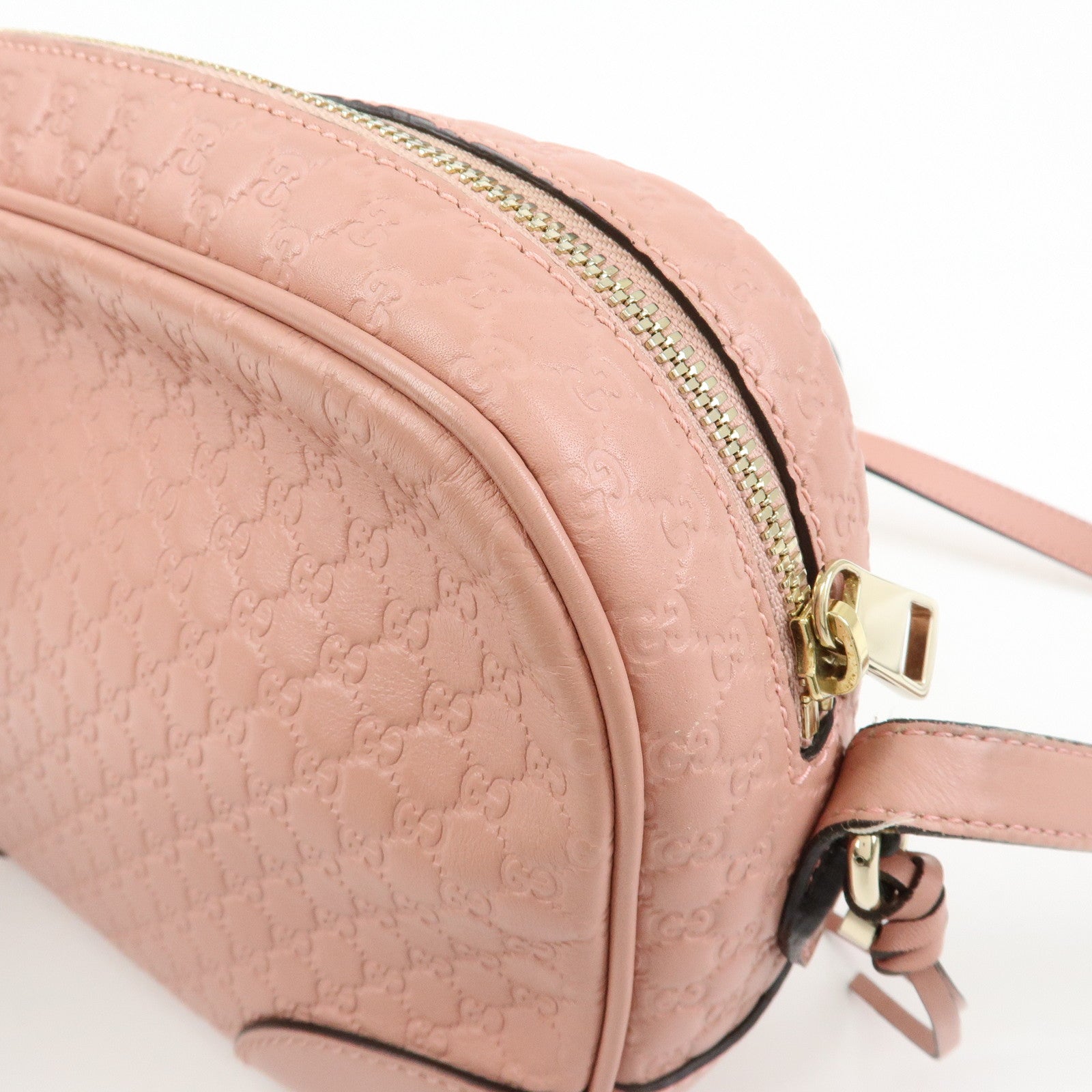 GUCCI Interlocking G Microguccissima Shoulder Bag Pink 449413