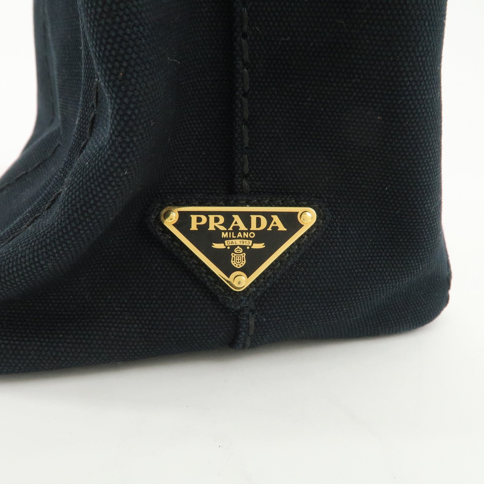 PRADA Logo Canapa Mini Canvas 2Way Bag Hand Bag Shoulder Bag 1BG439
