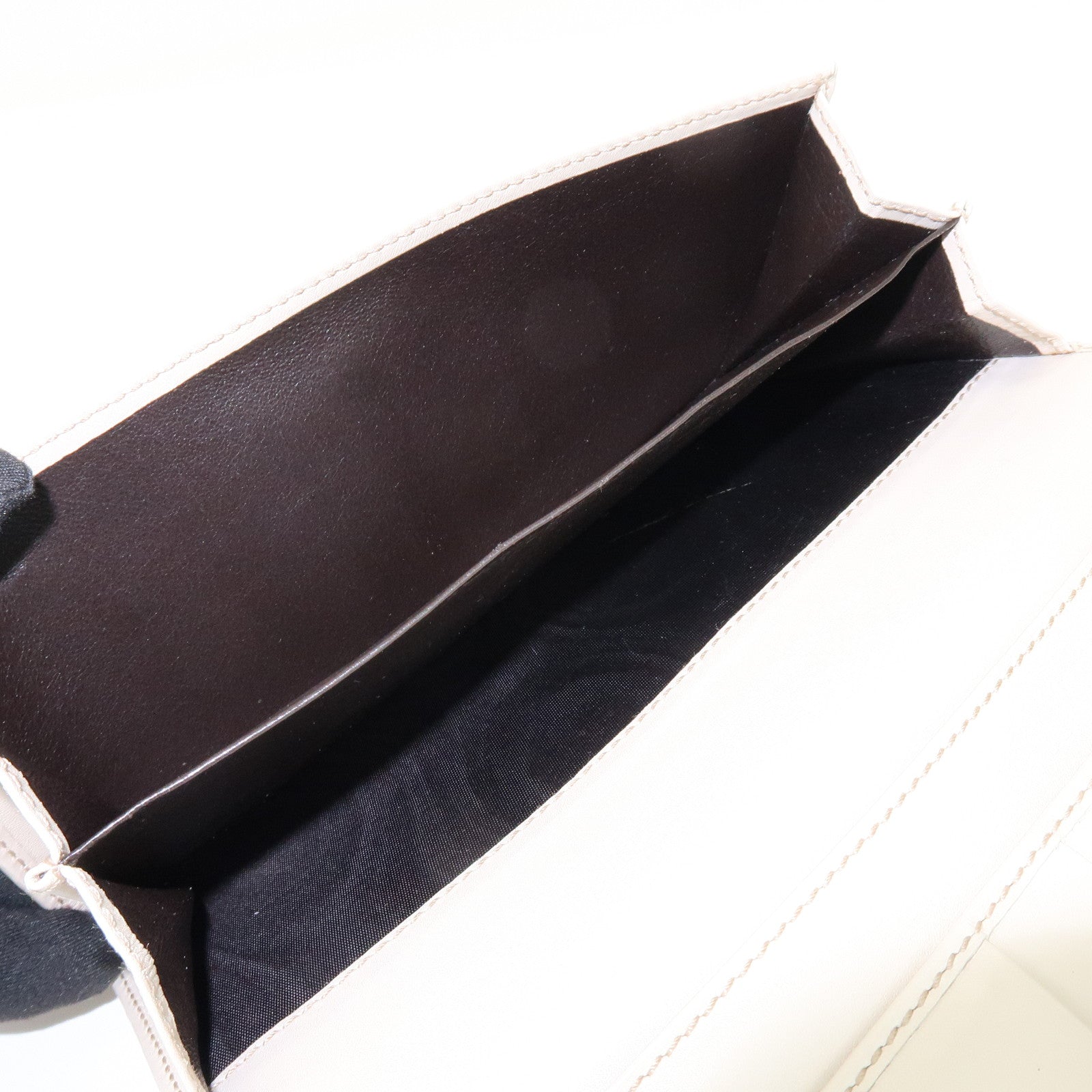 GUCCI Guccissima Leather Long Wallet Ivory Gold 146199