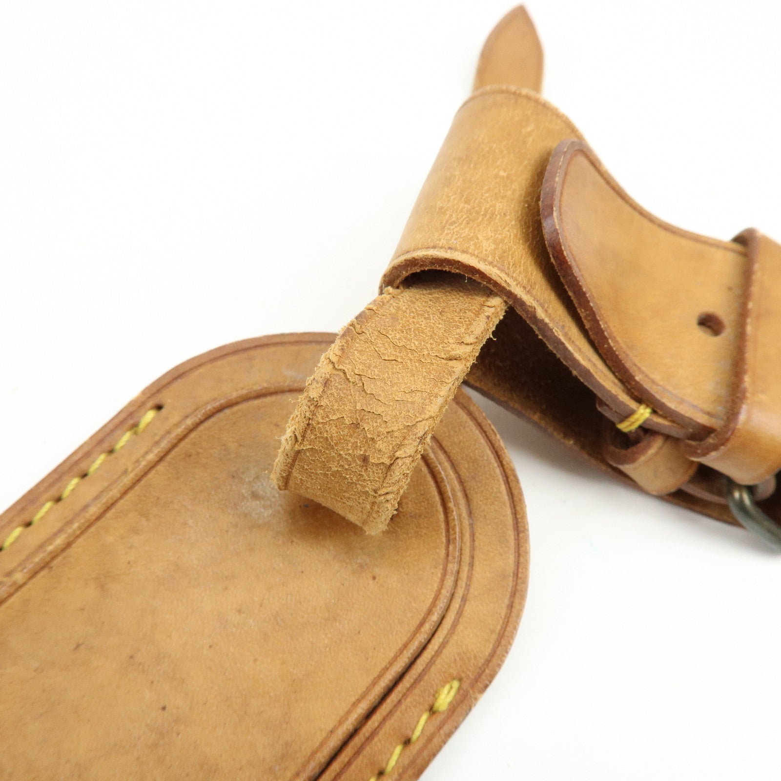 Louis Vuitton Set of 10 Leather Name Tag & Poignet Natural