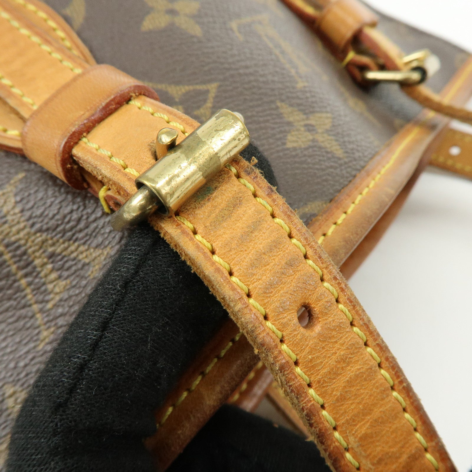 Louis Vuitton Monogram Canvas Bucket PM Hand Bag Brown M42238