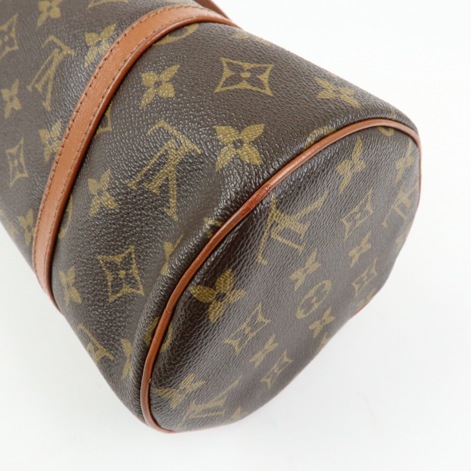 Louis Vuitton Monogram Papillon 30 Hand Bag Brown M51365