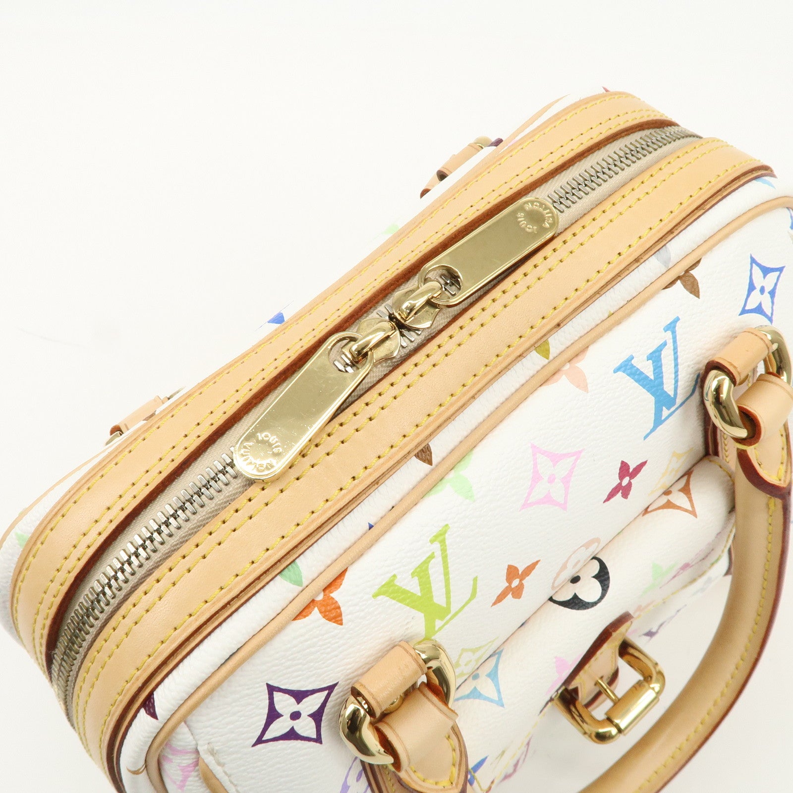 Louis Vuitton Monogram Multicolor Priscilla Hand Bag Blanc M40096
