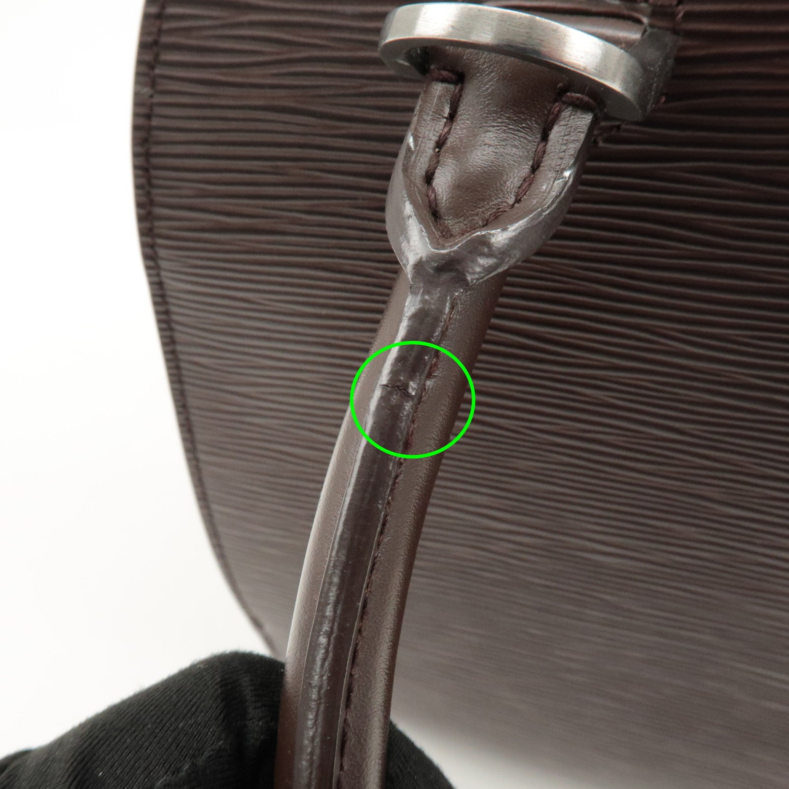 Louis Vuitton Epi Leather Pont Neuf Hand Bag Mocha Brown M5205D Used