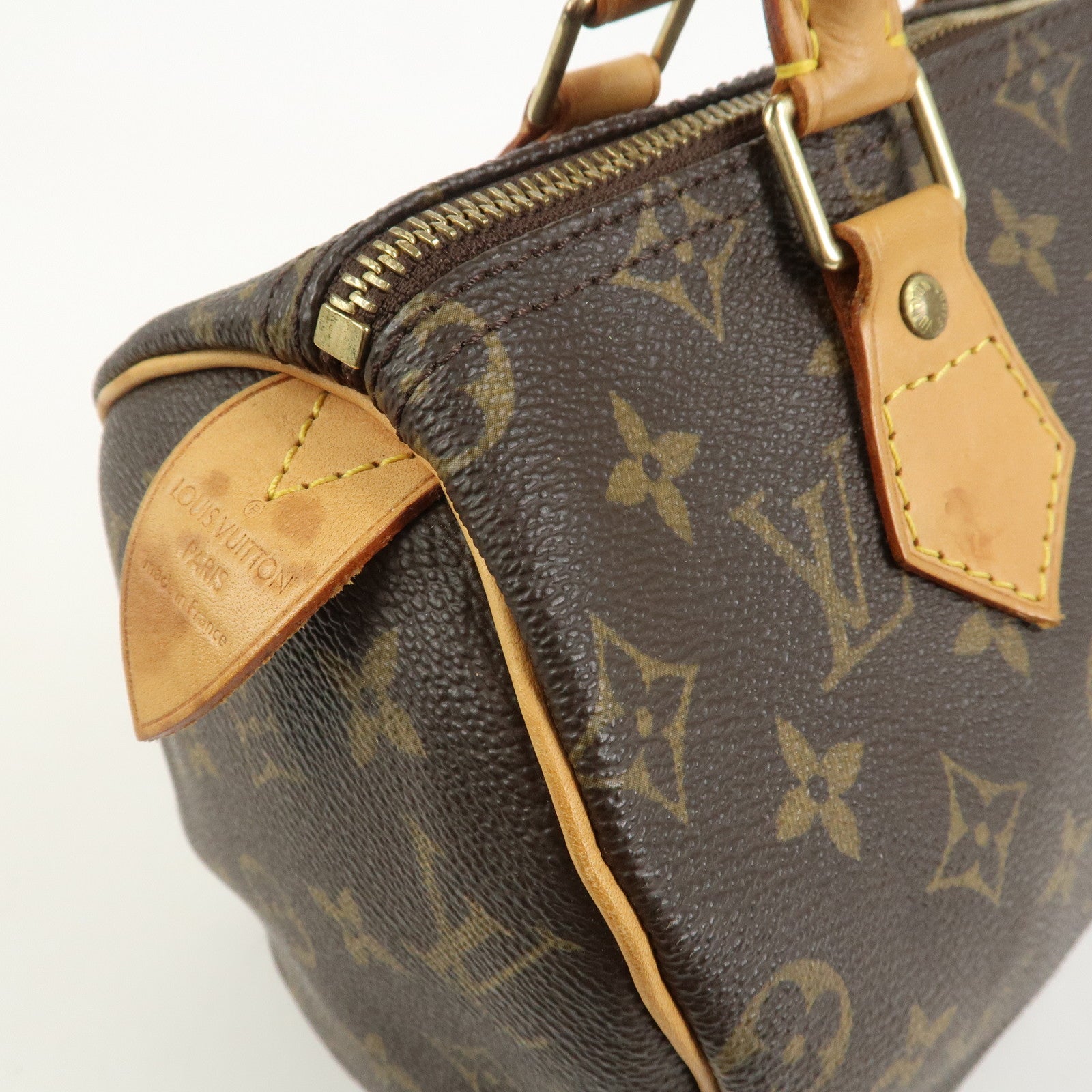 Louis Vuitton Monogram Speedy 25 Boston Bag Hand Bag Brown M41528