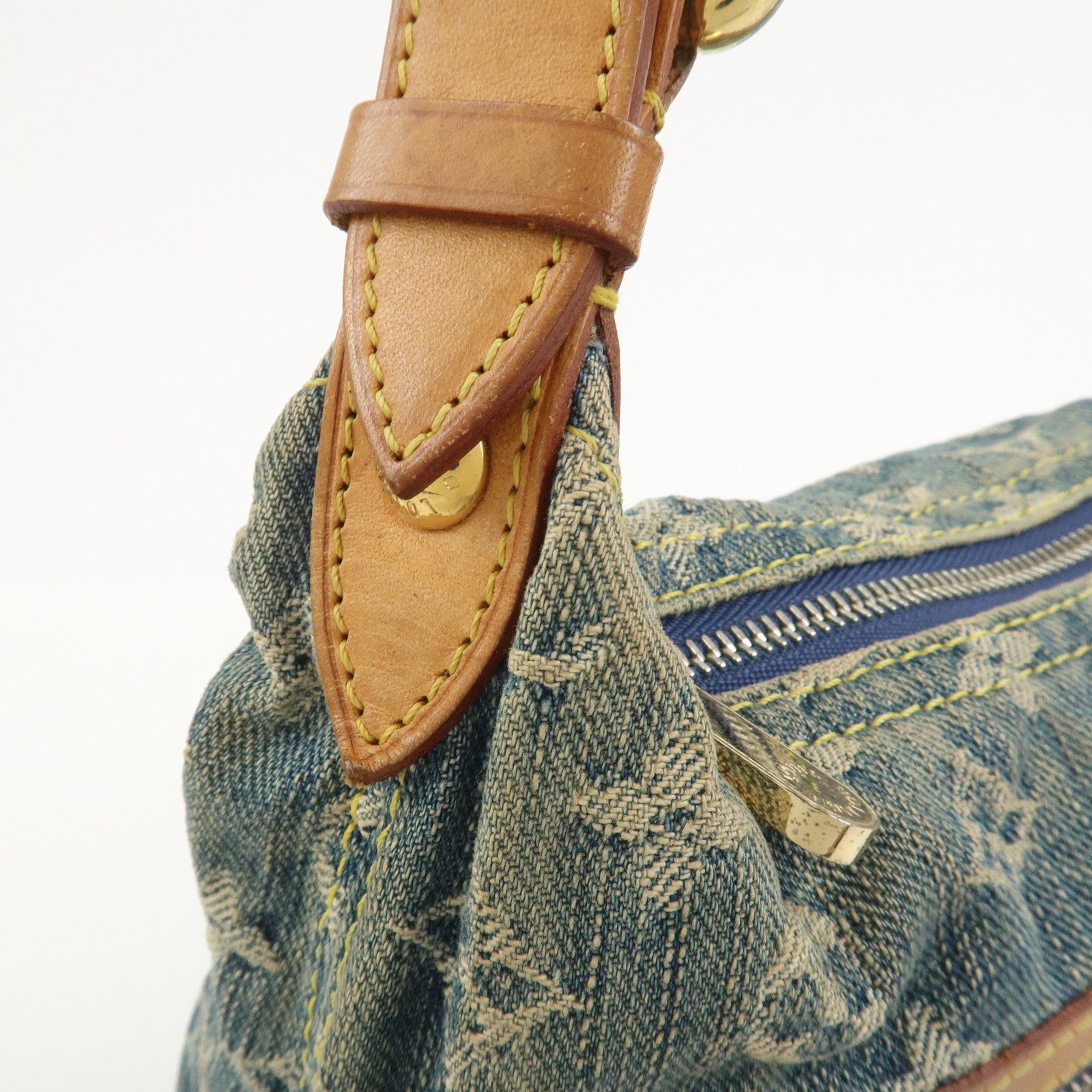 Louis Vuitton Monogram Denim Baggy PM 2Way Bag Shoulder Bag M95049