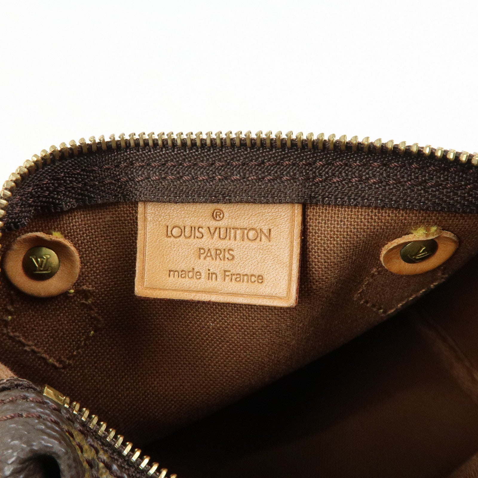 Louis Vuitton Monogram Mini Speedy Hand Shoulder Bag Brown M41534
