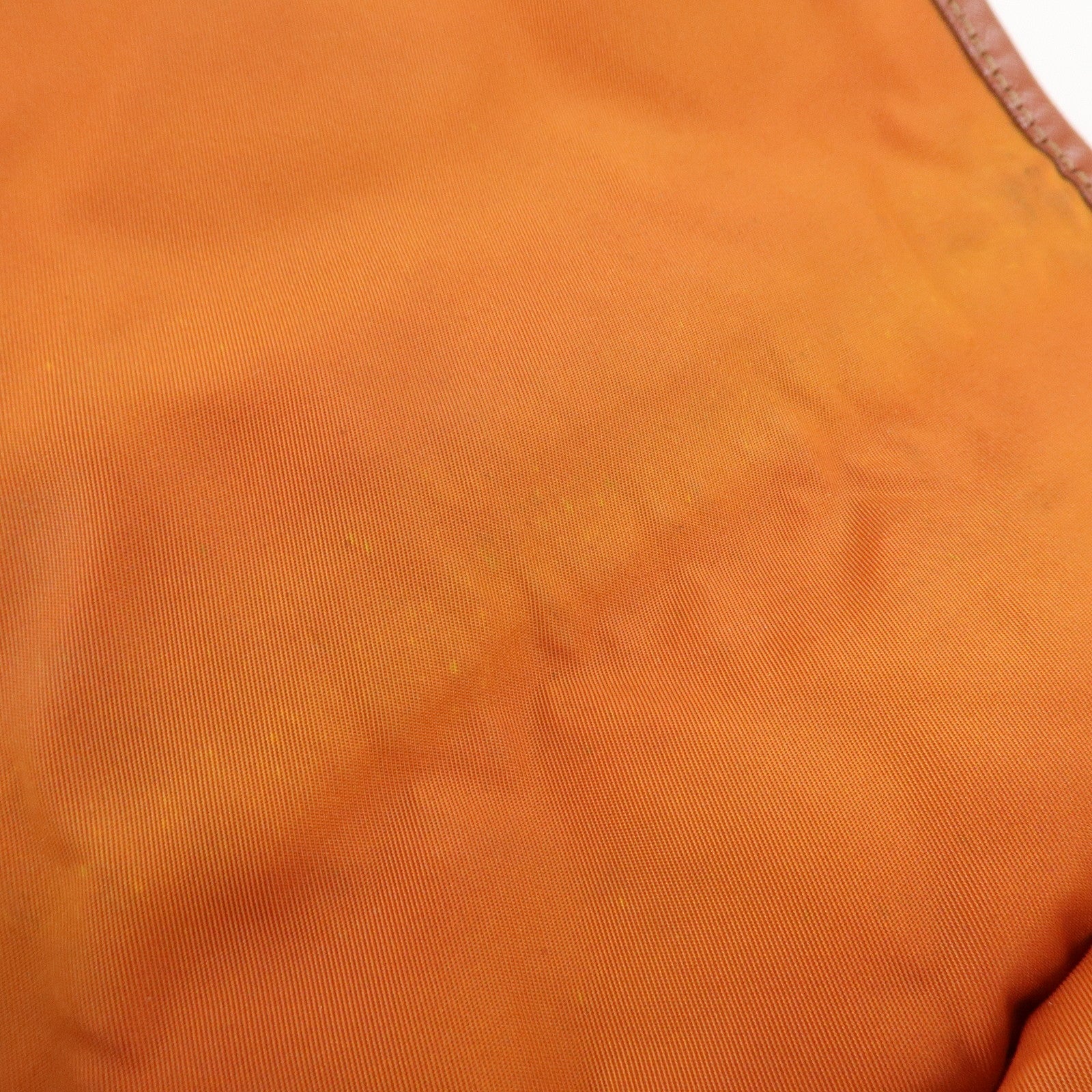 PRADA Logo Nylon Leather Shoulder Bag Crossbody Bag Orange BT0692 Used