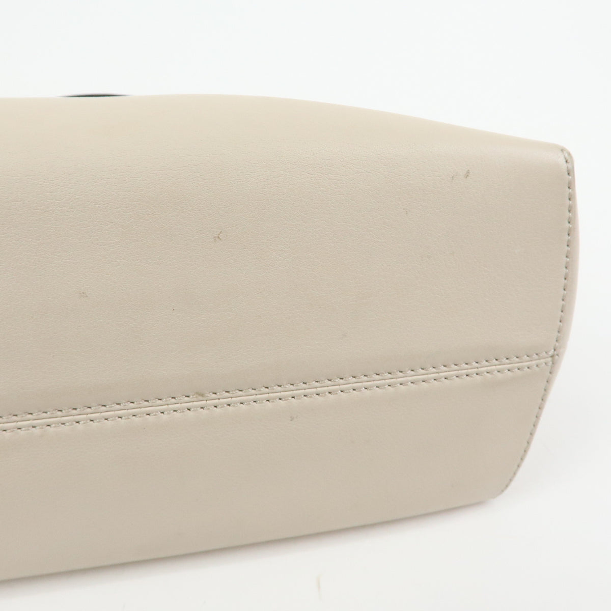 FENDI By The Way Leather Medium 2Way Hand Shoulder Bag Ivory 8BL124