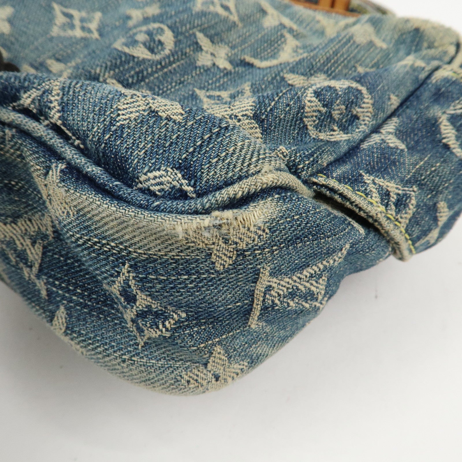 Louis Vuitton Monogram Denim Bum Bag Waist Bag Blue M95347