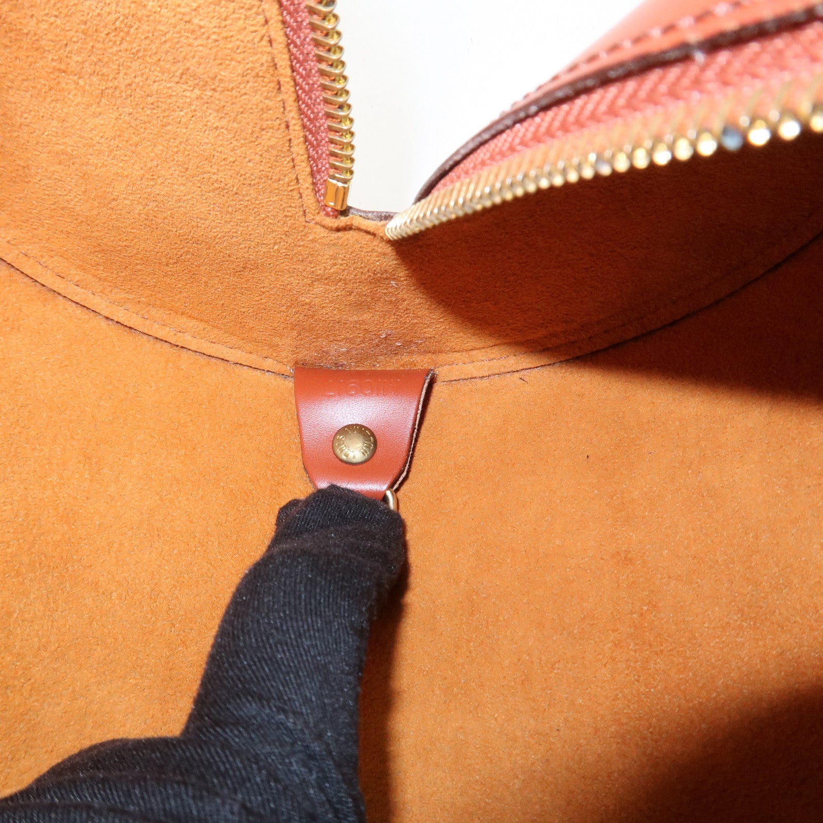 Louis Vuitton Epi Leather Soufflot Hand Bag Kenya Brown M52223