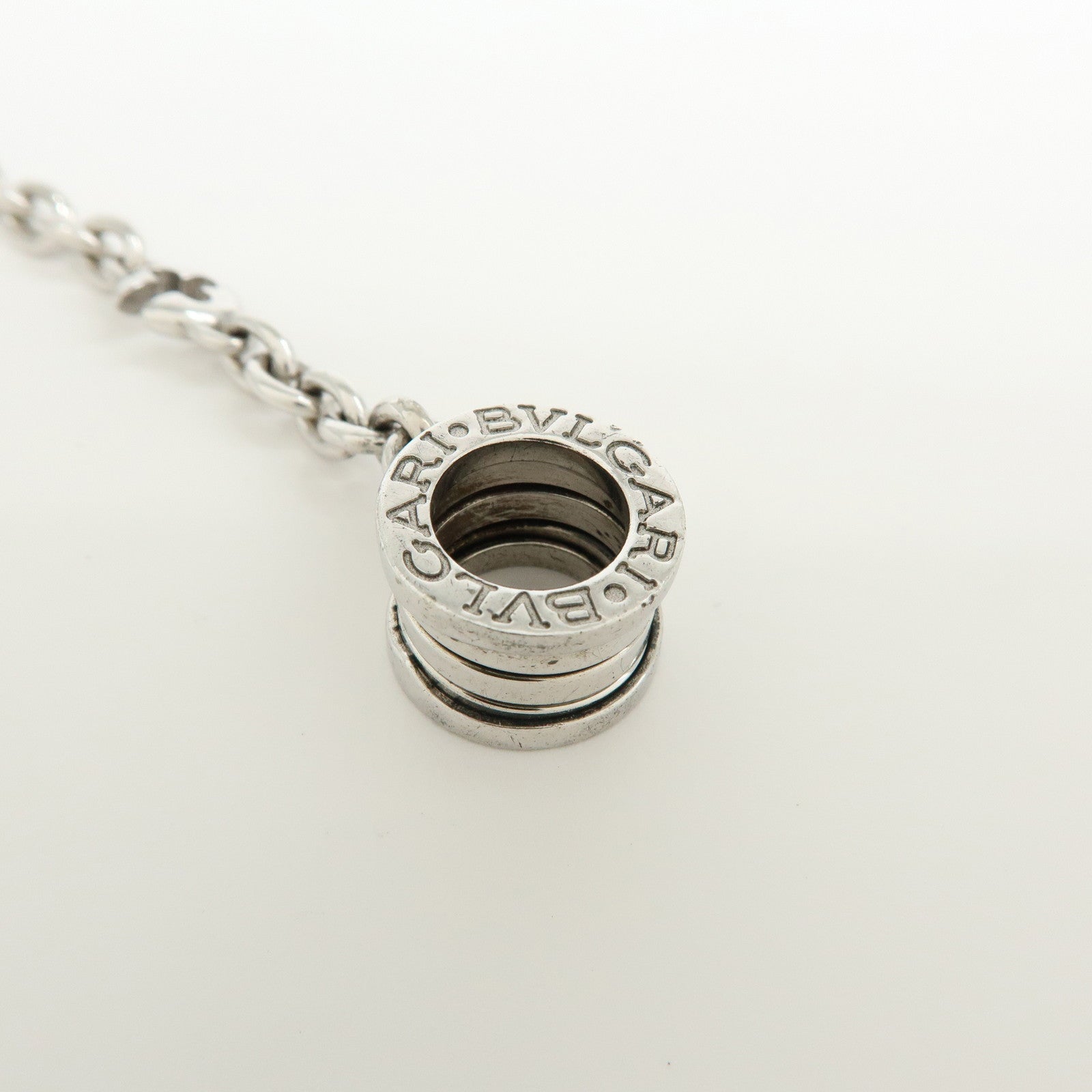 BVLGARI B-zero 1 SV925 Bag Charm Key Chain Silver