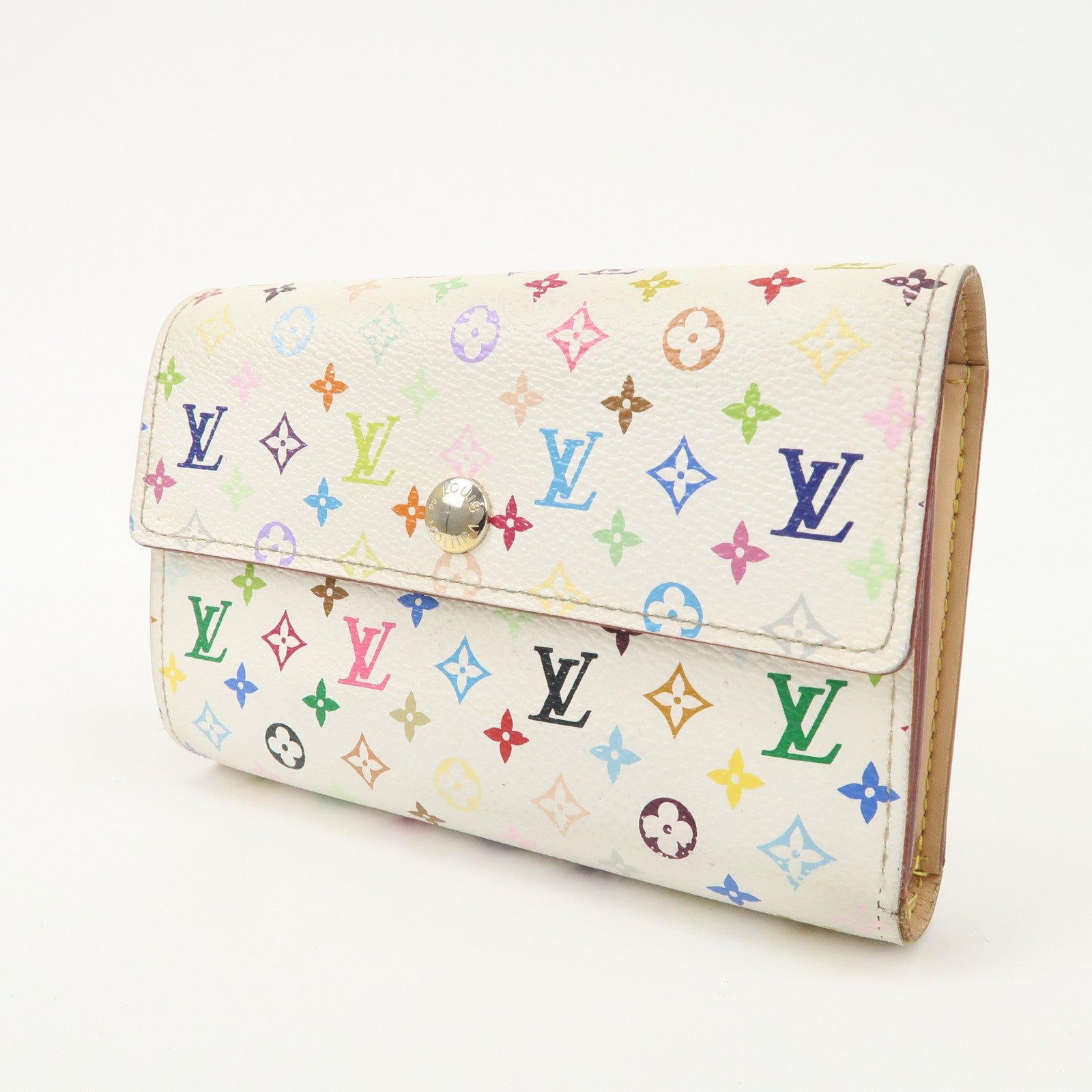 Louis Vuitton Monogram Multicolor Portefeuille Alexandra Wallet Blanc M60083