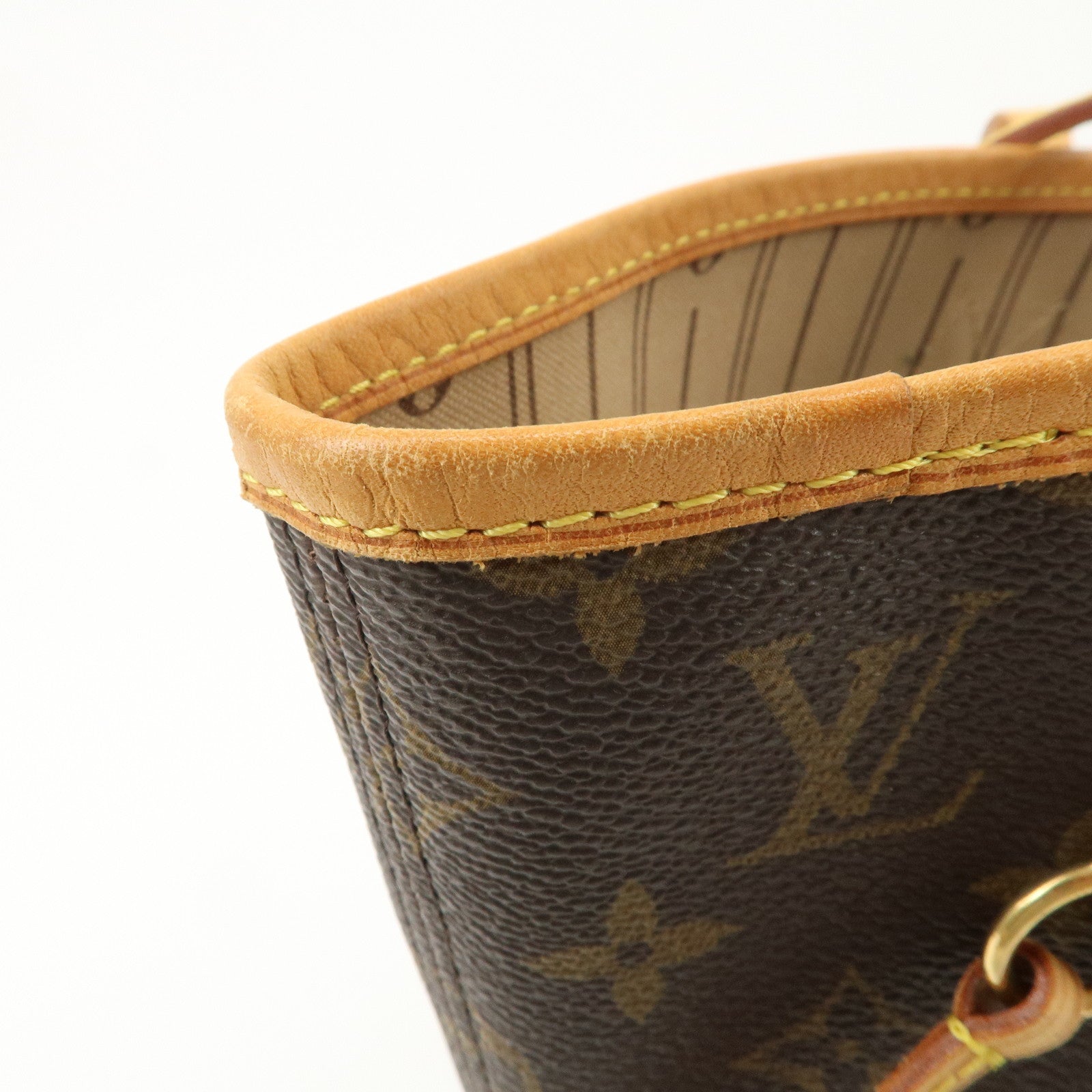 Louis Vuitton Monogram Neverfull MM Tote Bag Brown M40156