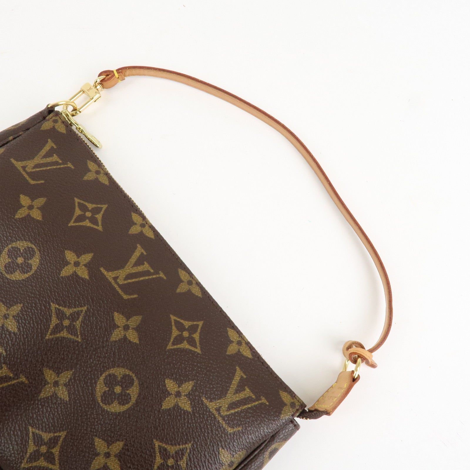 Louis Vuitton Monogram Pochette Accessoires Hand Bag Brown M51980 Used